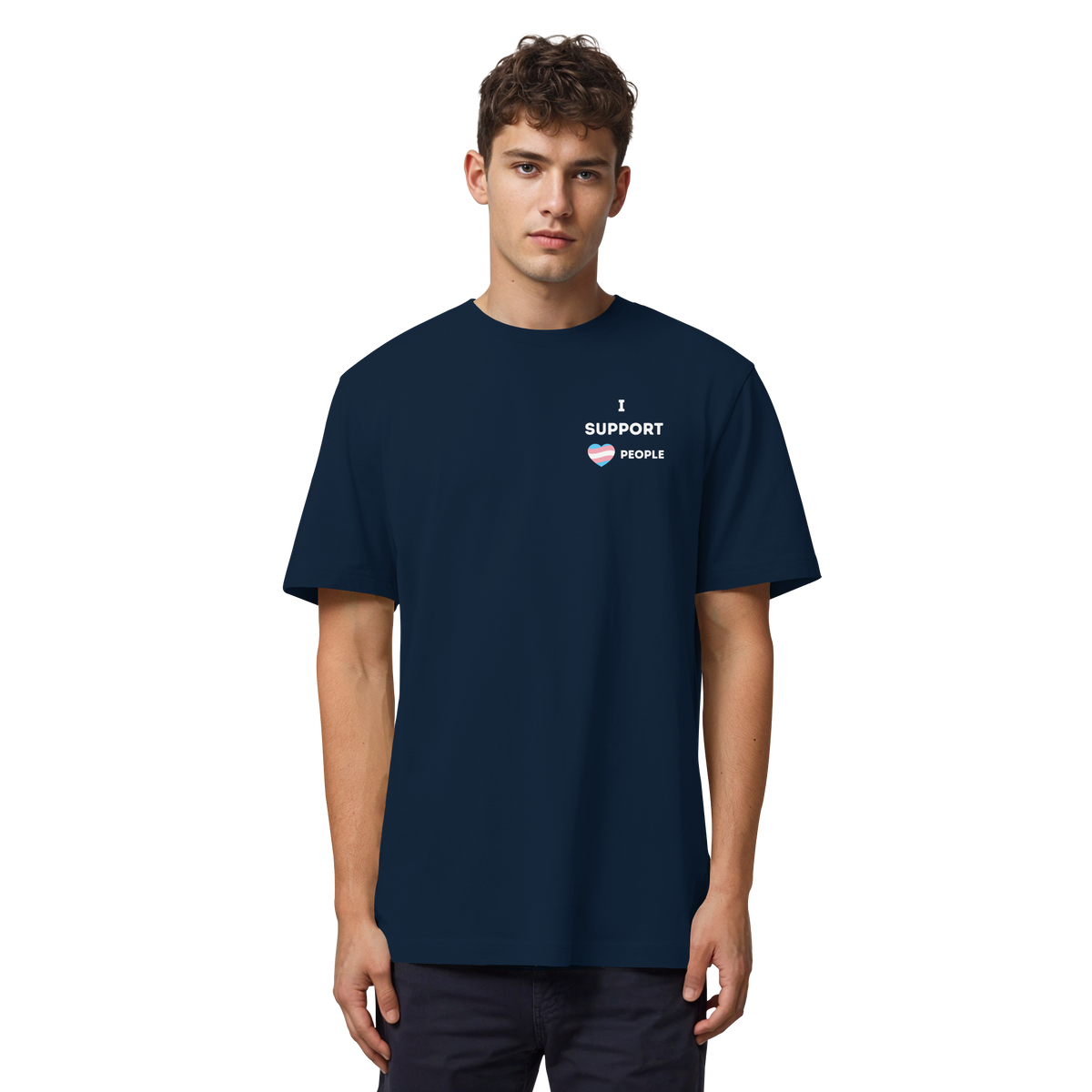 I support Trans People - Organic Heavy Shirt