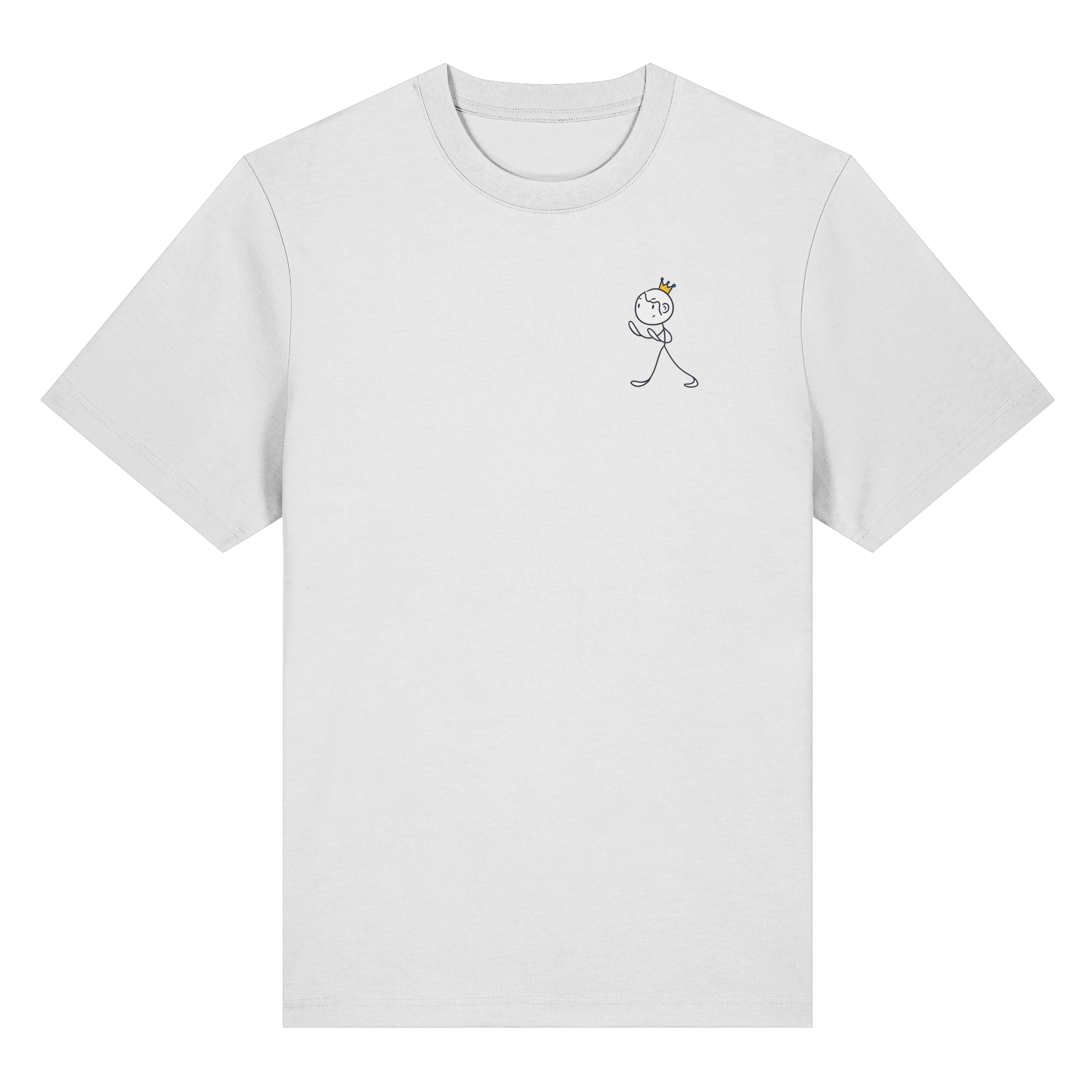Seelenmännchen "Selbstverteidigung Edition" Brustprint (hell) - Organic Heavy Shirt