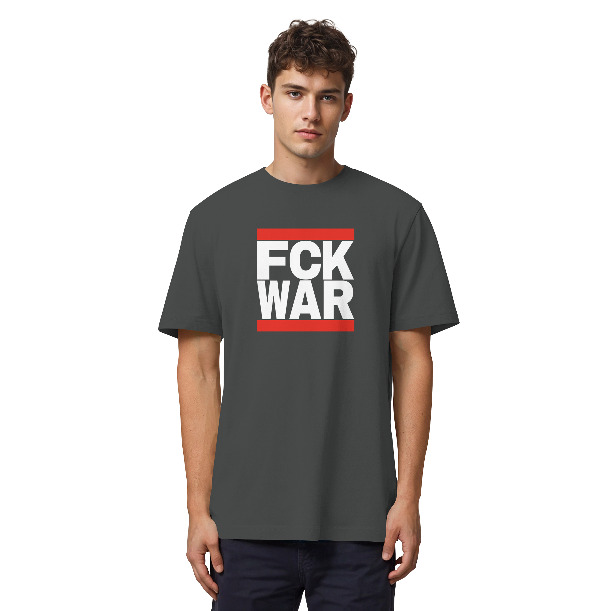 FCK WAR (weiße Schrift) - Organic Heavy T-Shirt