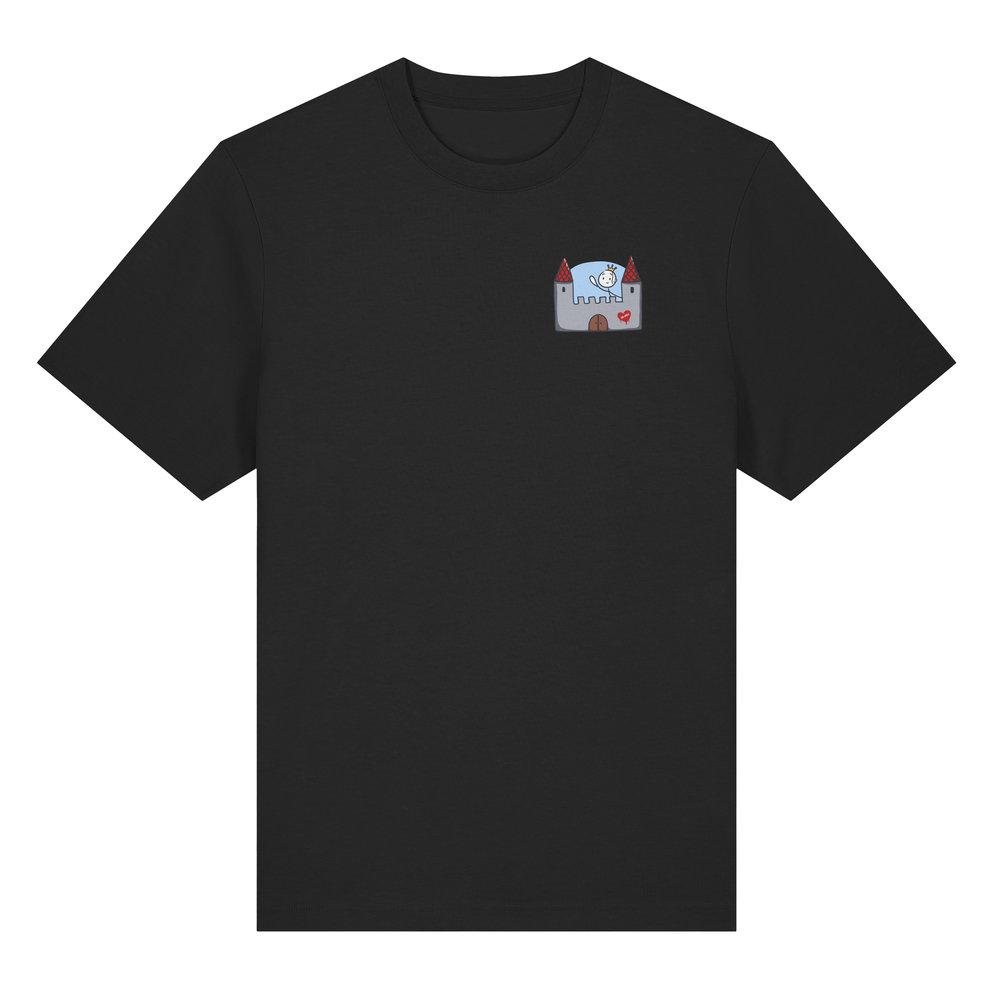 Hier und jetzt bin ich in Sicherheit "Bunte Edition" Backprint - Organic Heavy T-Shirt