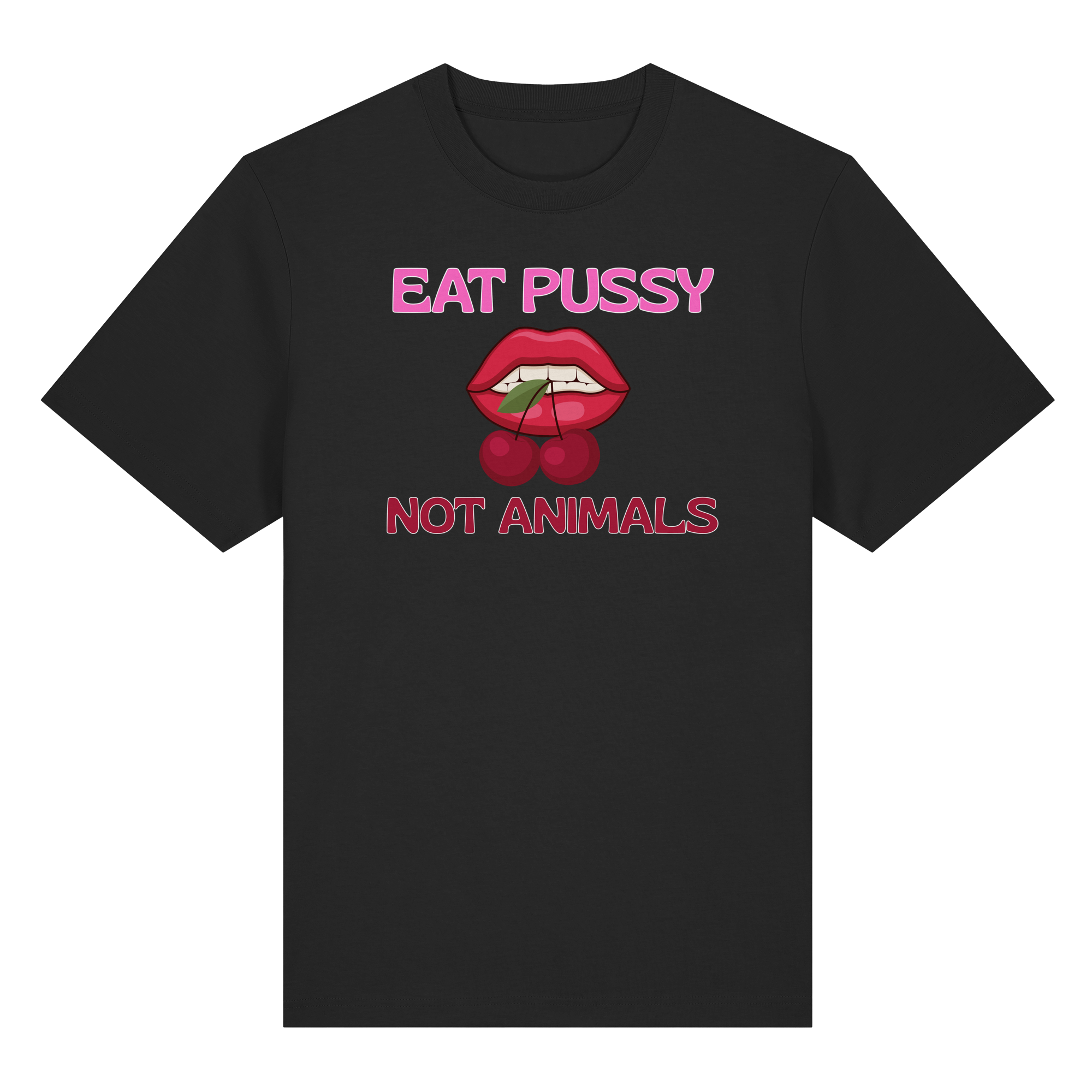 Eat Pussy Not Animals "Cherry Bite Edition" - Organic Heavy T-Shirt