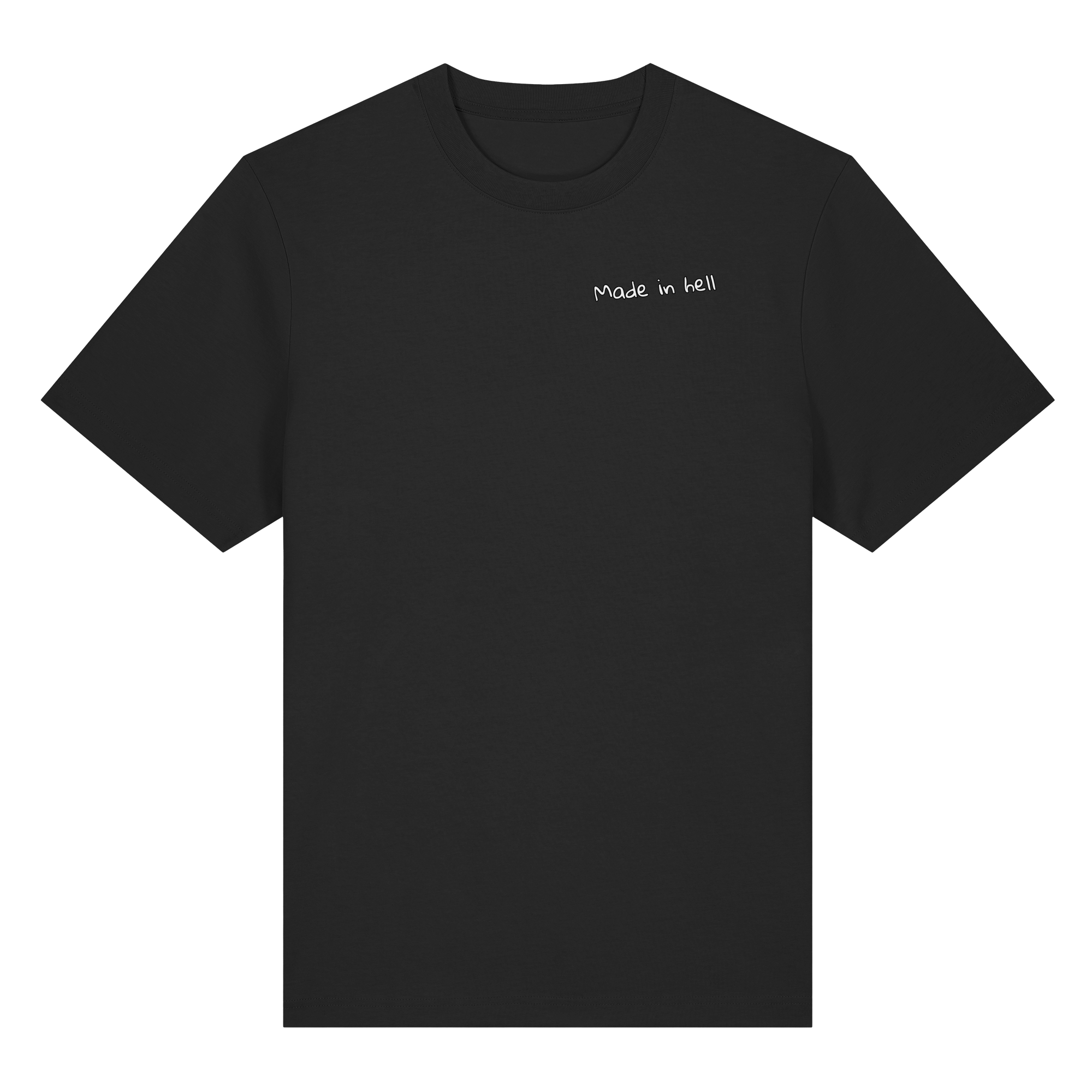 made in hell "Regenbogen Flammen Edition" Backprint - Organic Heavy T-Shirt