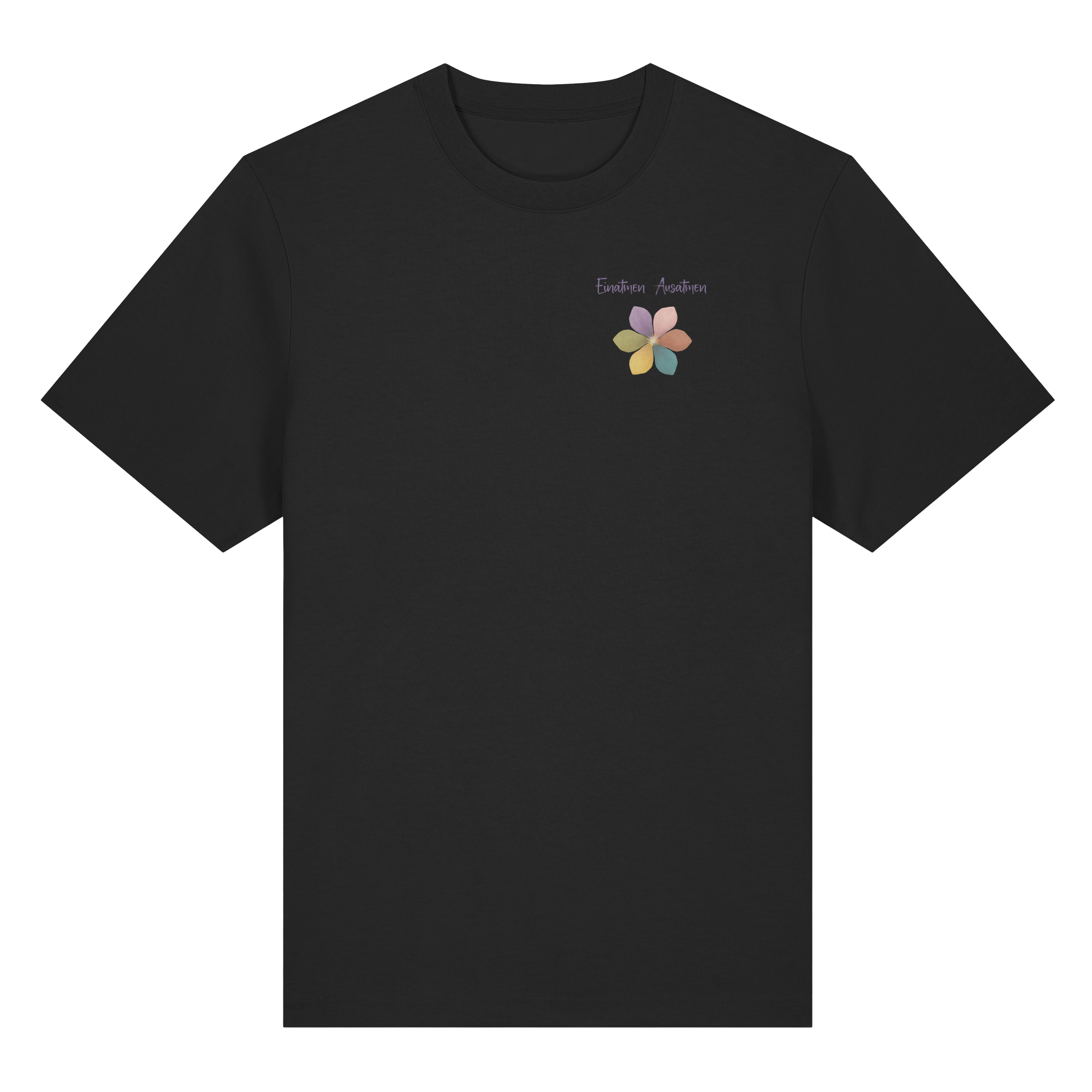Einatmen Ausatmen "Achtsamkeitsblüte Edition" - Organic Heavy T-Shirt