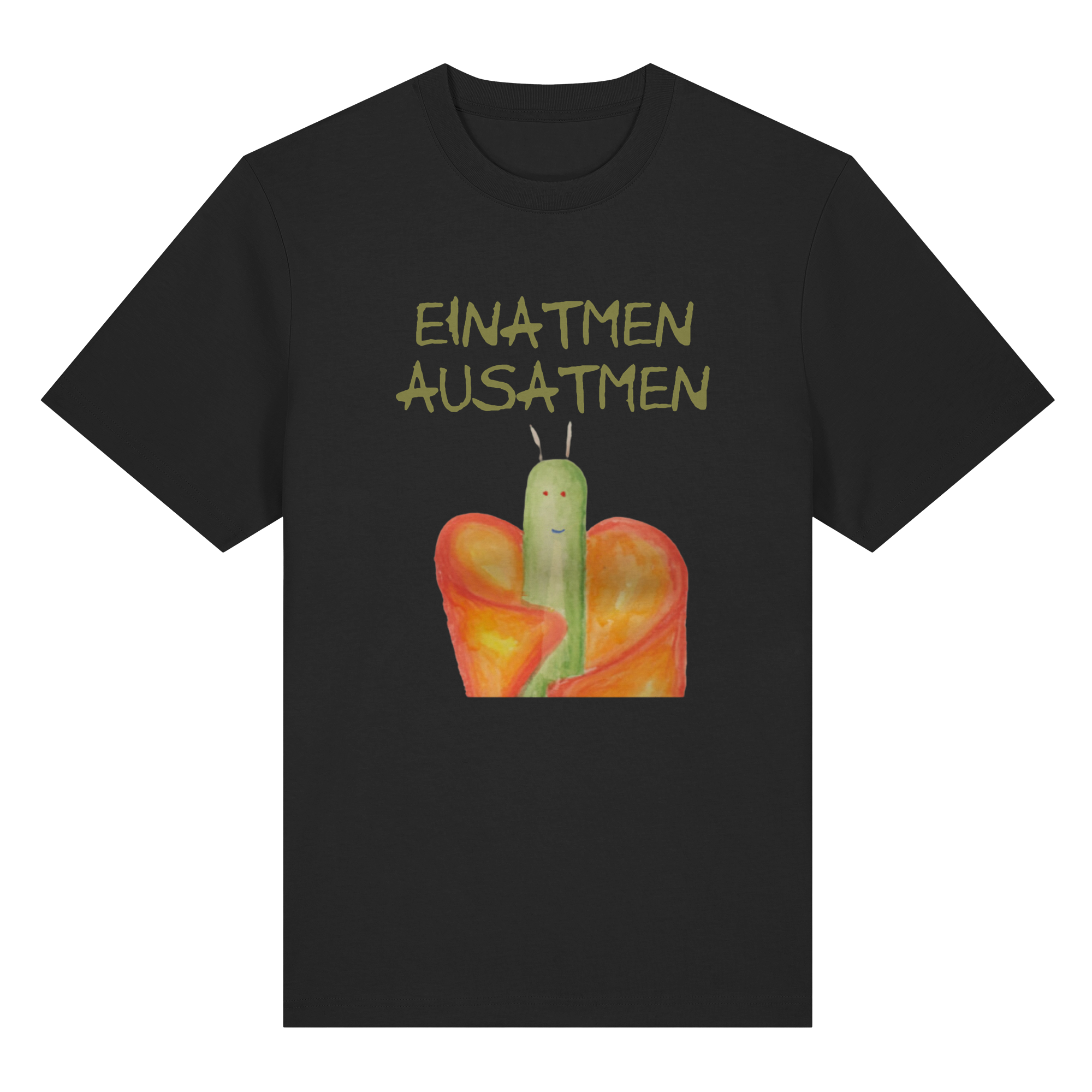 Einatmen Ausatmen "Schmetterline Jona Edition" - Organic Heavy T-Shirt