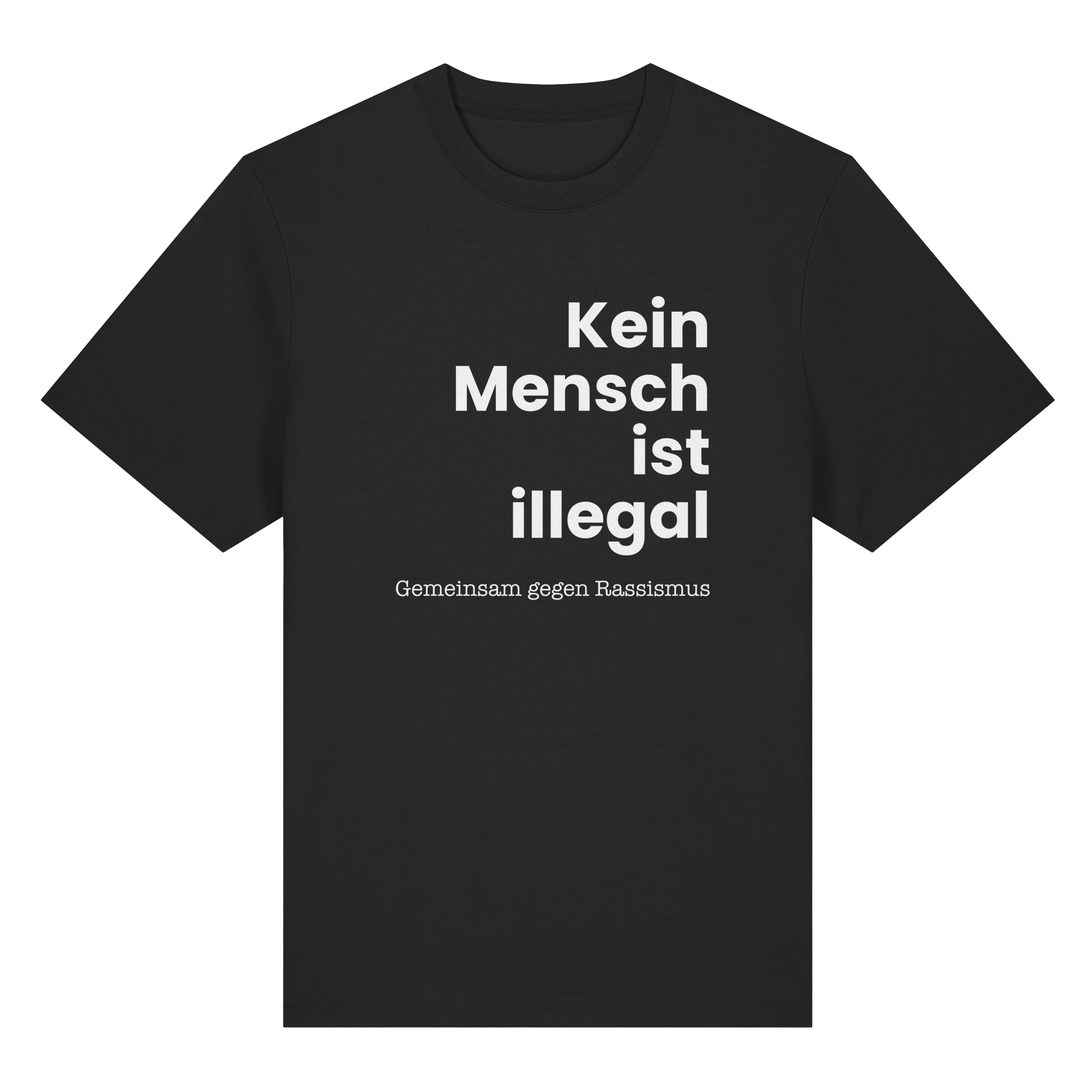 Kein Mensch ist illegal "Gemeinsam gegen Rassismus Edition" Frontprint - Organic Heavy T-Shirt