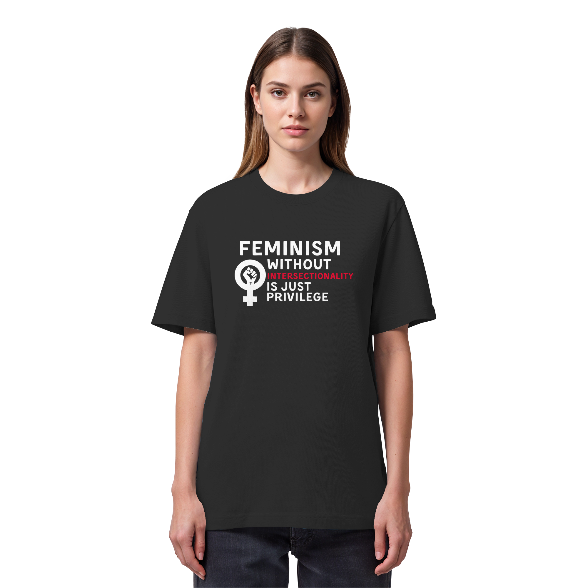 Feminism without Intersectionality is just Privilege - Organic Heavy T-Shirt