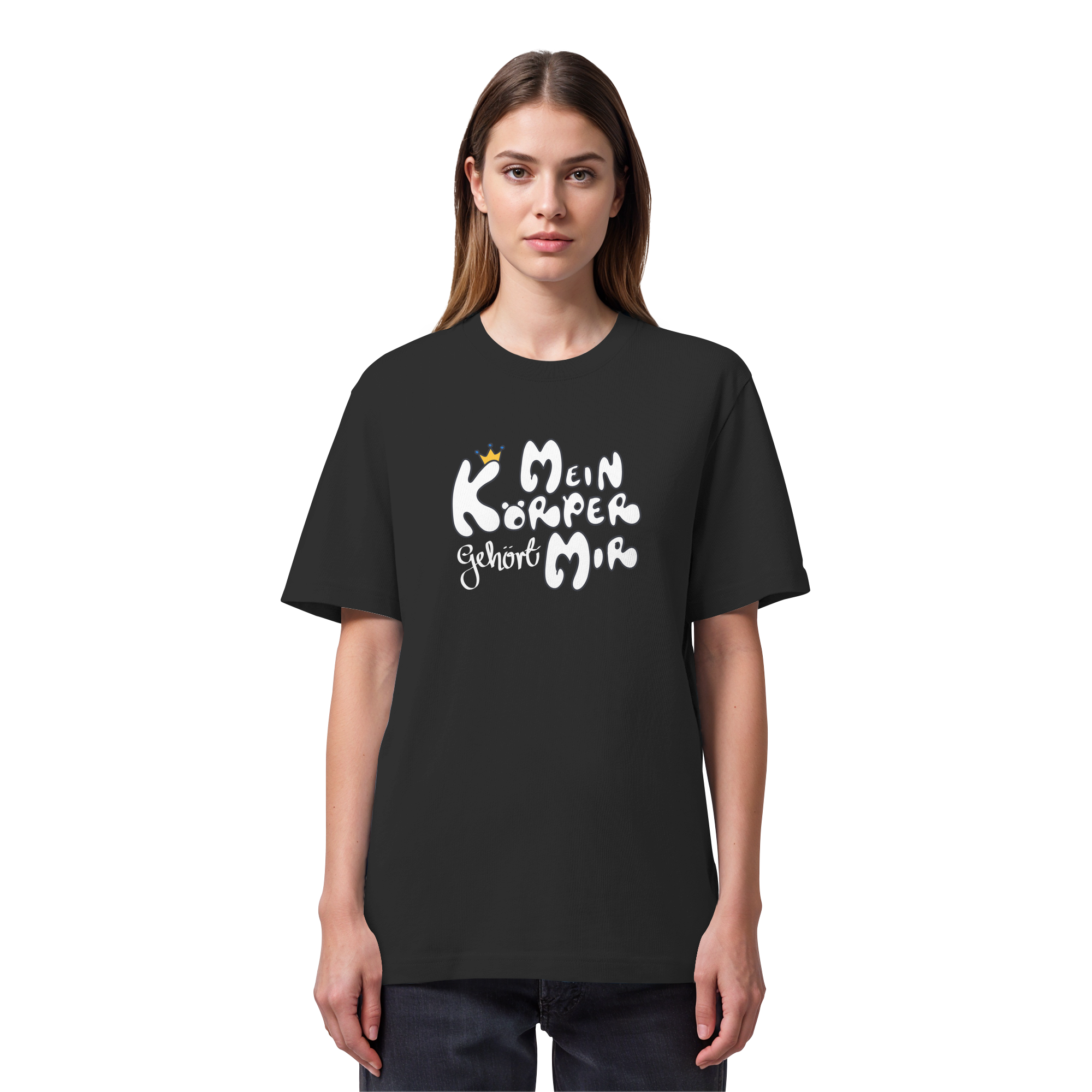 Mein Körper gehört mir "Weiße Edition" - Organic Heavy T-Shirt