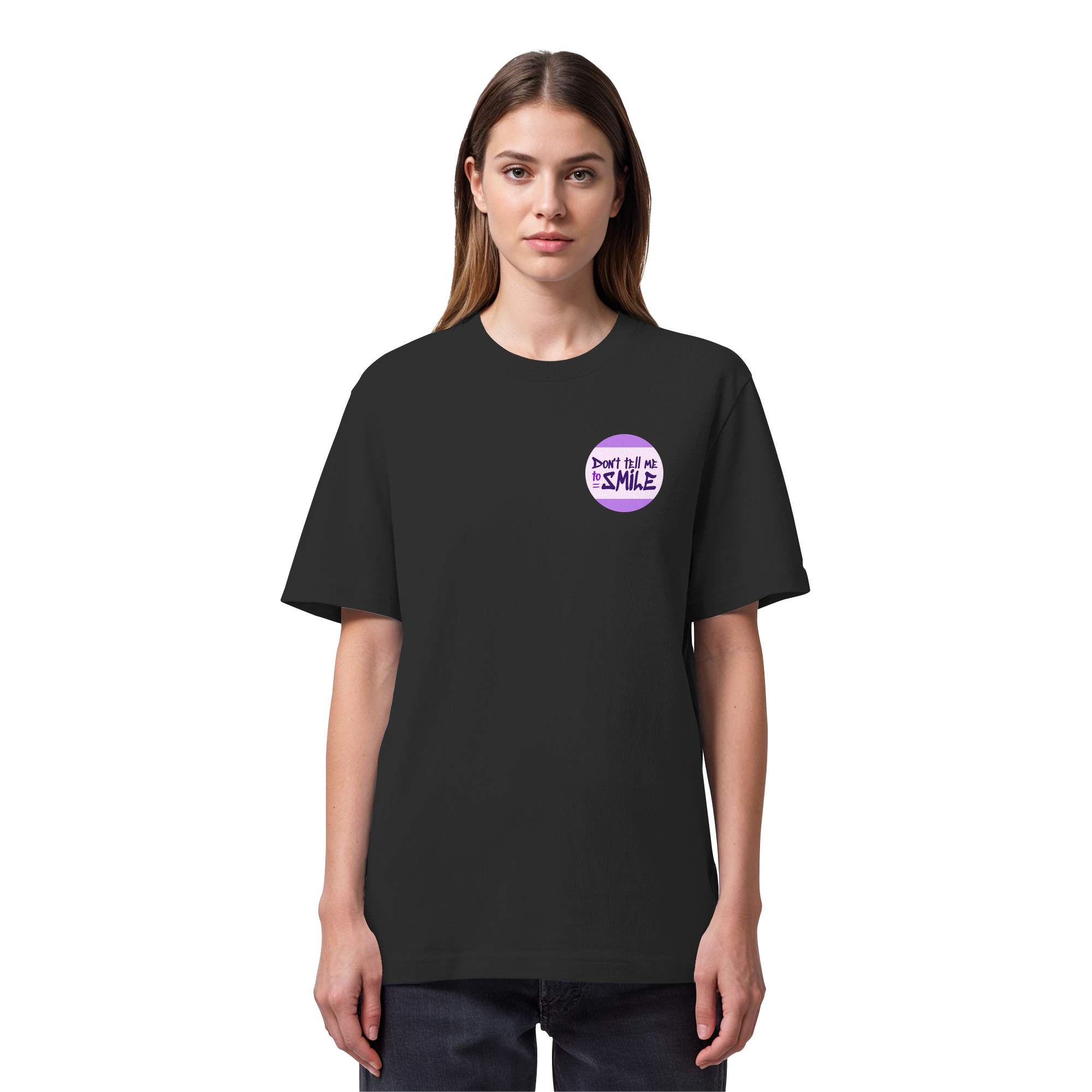 Don't Tell Me To Smile - Organic Heavy T-Shirt