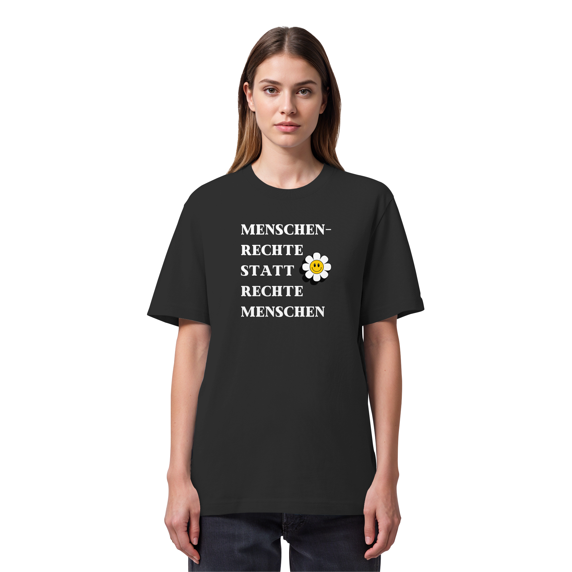 Menschenrechte statt rechte Menschen - Organic Heavy T-Shirt