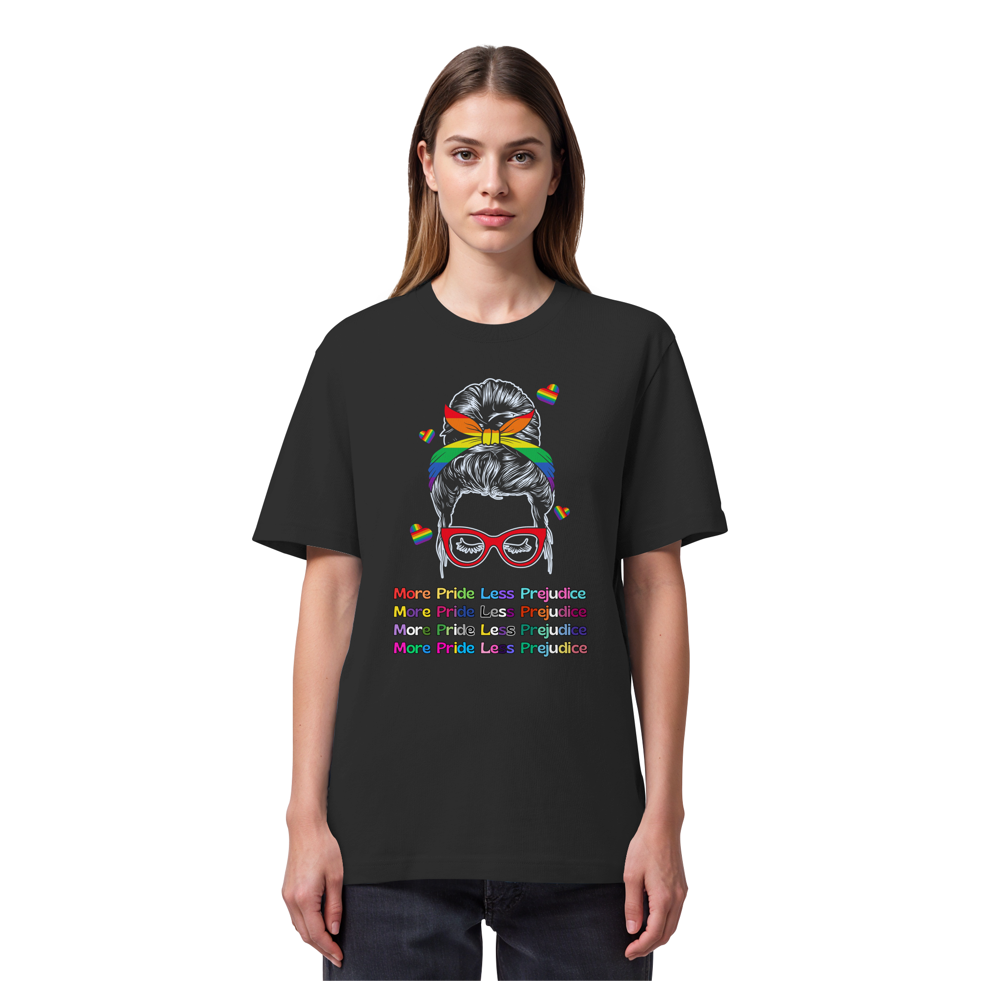 More Pride Less Prejudice - Organic Heavy T-Shirt