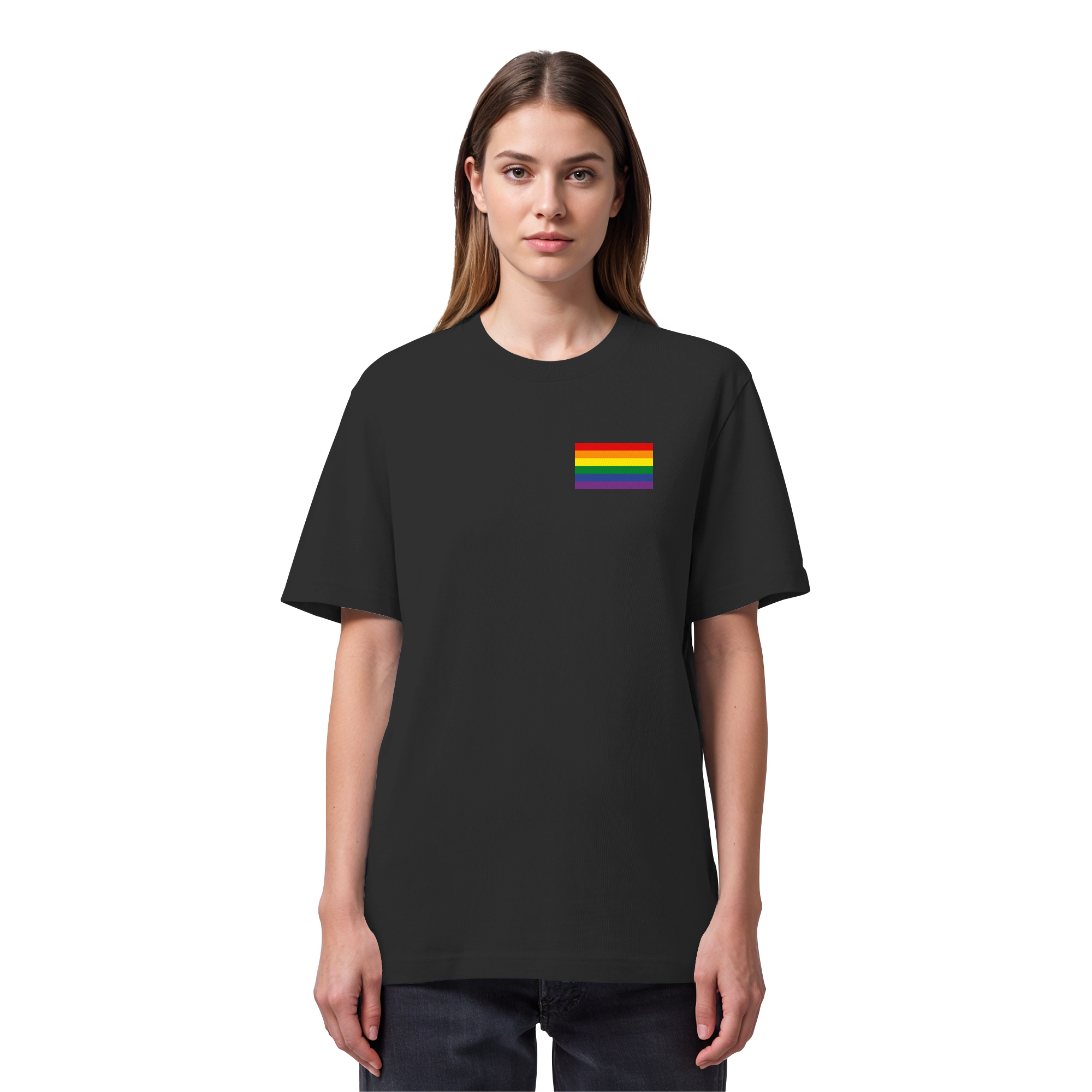 Regenbogen Pride Flag - Organic Heavy T-Shirt