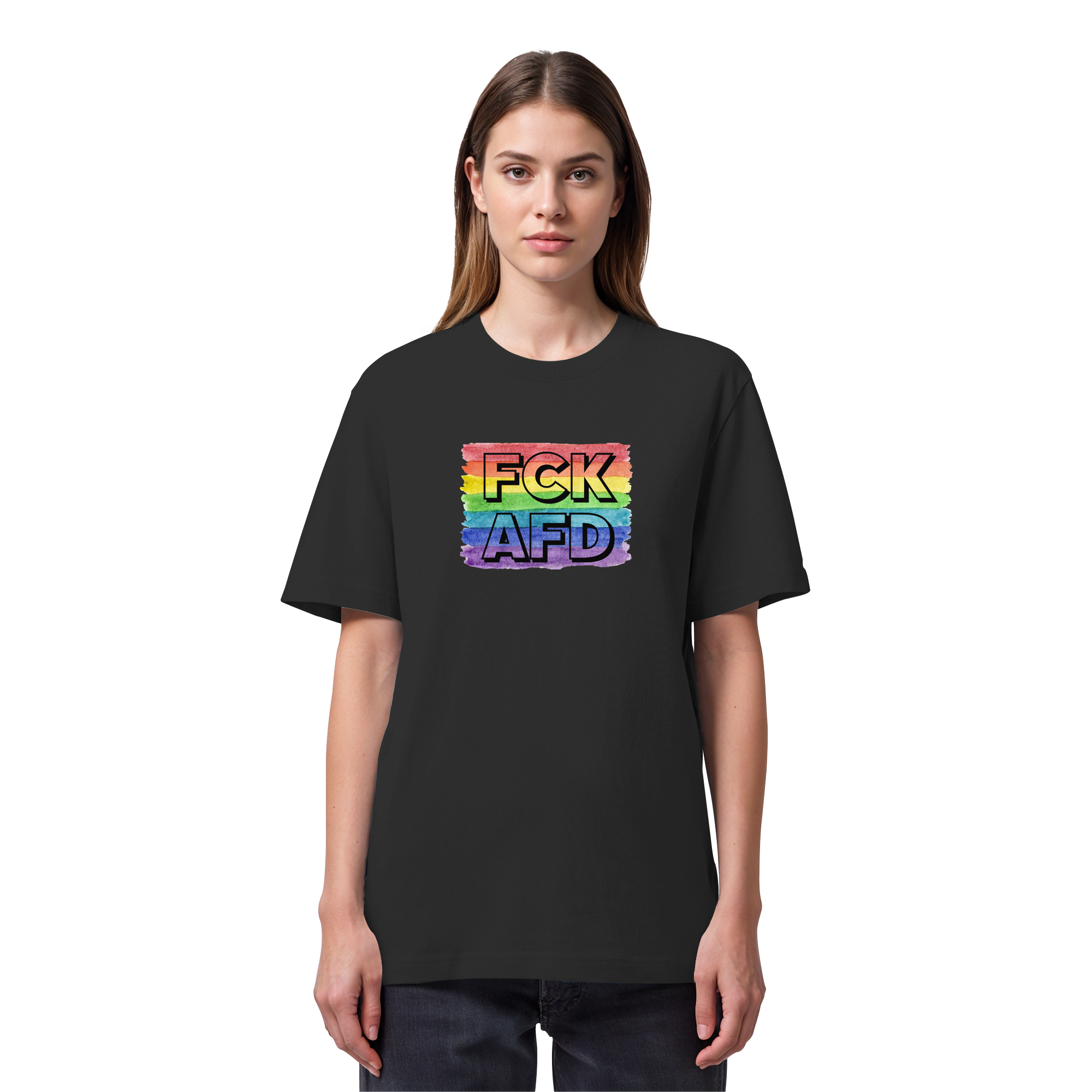 FCK AFD "Rainbow Resistance Edition" - Organic Heavy T-Shirt