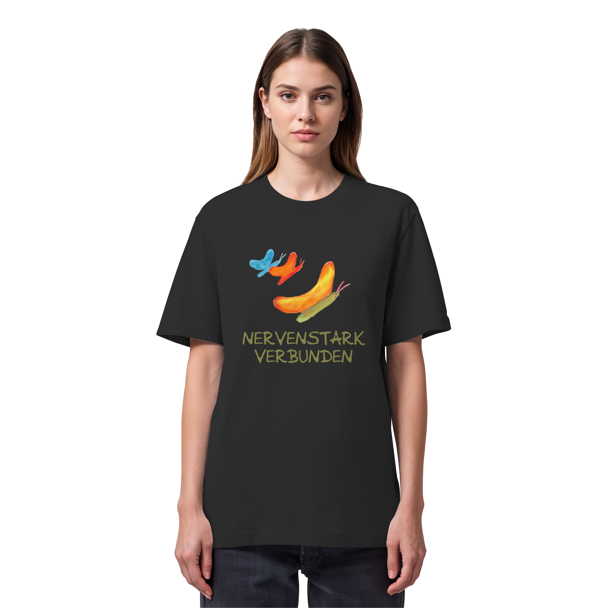 Nervenstark verbunden "Schmetterline Jona Edition" - Organic Heavy T-Shirt