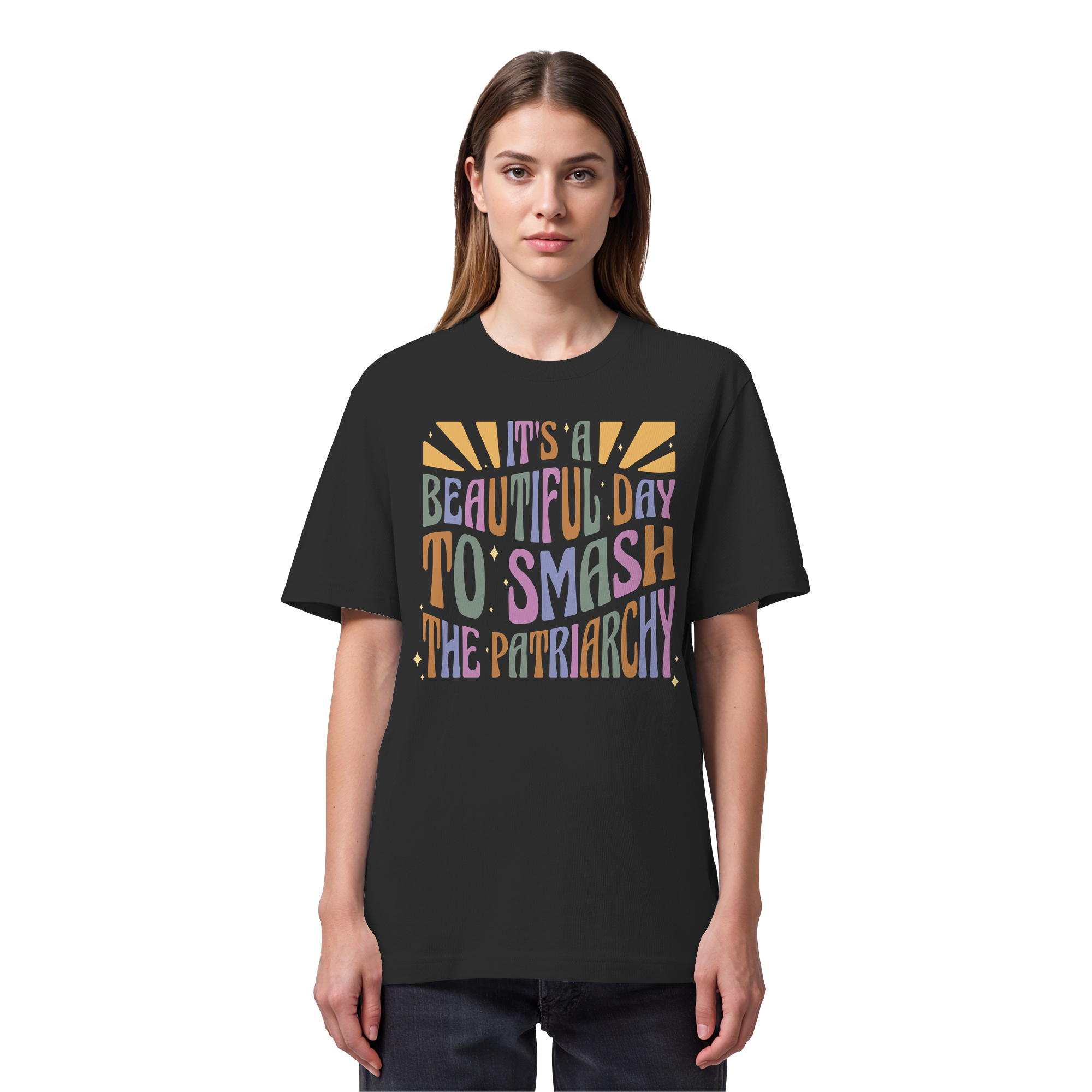 It's a Beautiful Day to Smash the Patriarchy - Organic Heavy T-Shirt