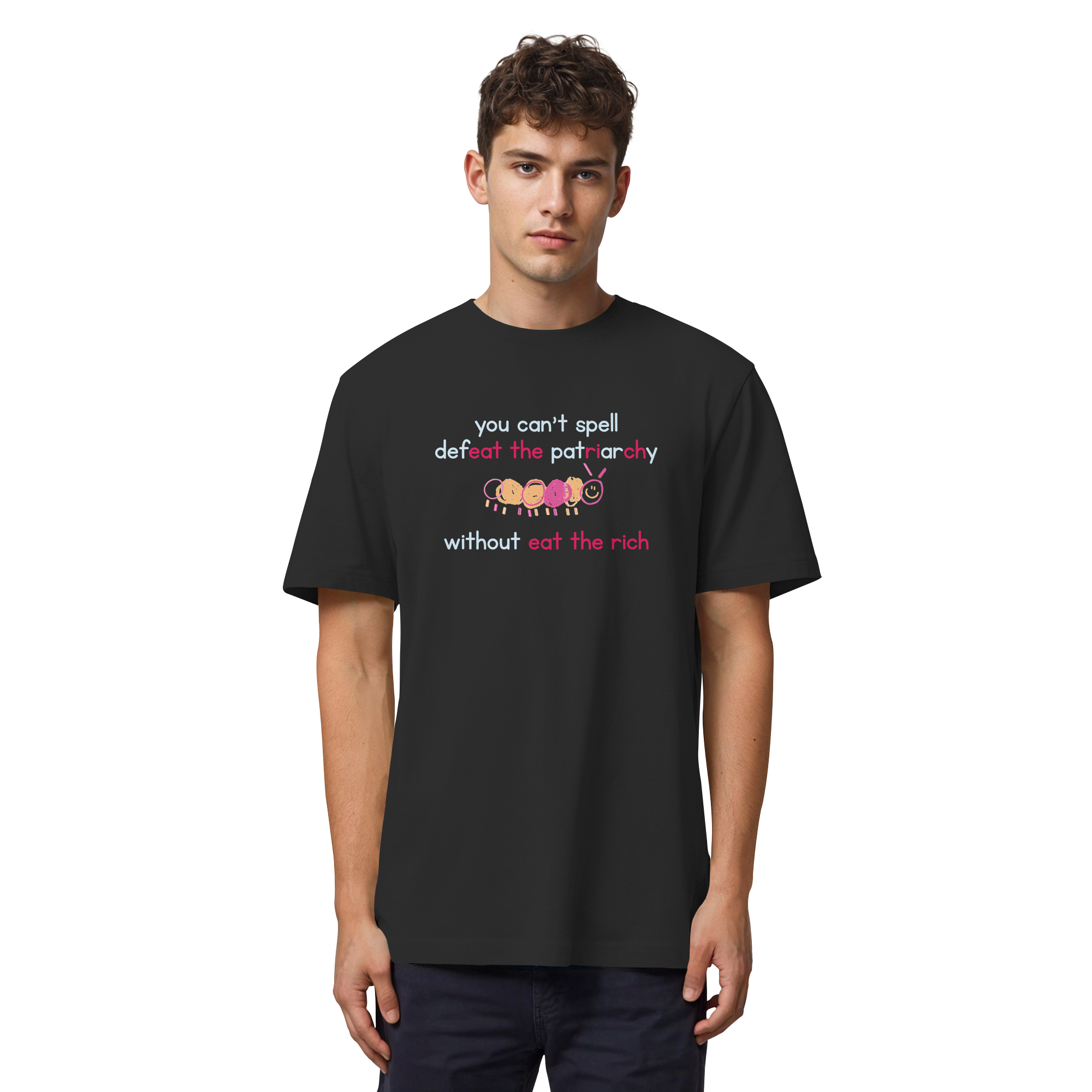 You can't spell Defeat the Patriarchy without Eat the Rich - Organic Heavy T-Shirt