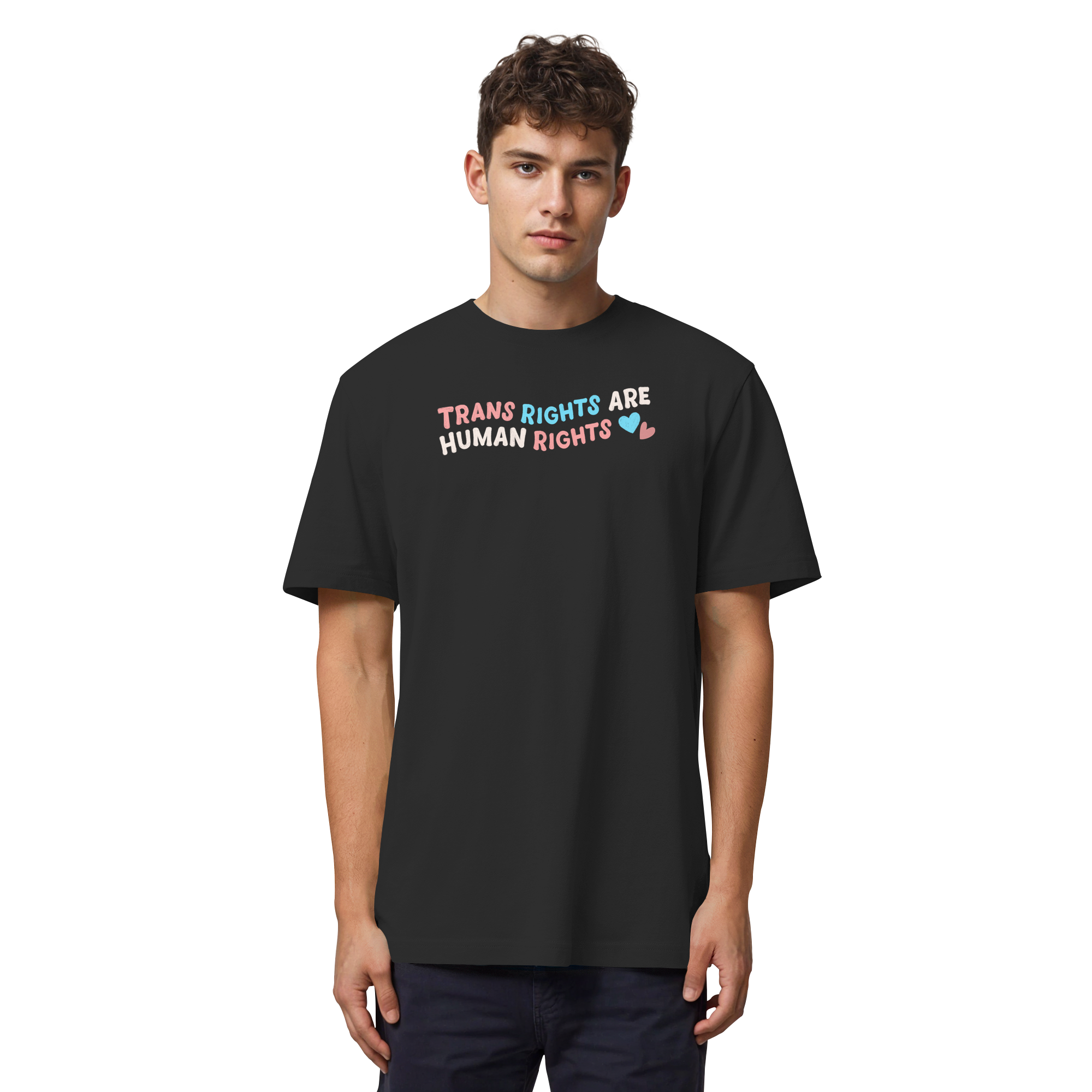 Trans Rights are Human Rights "Pastel Power Edition" - Organic Heavy T-Shirt