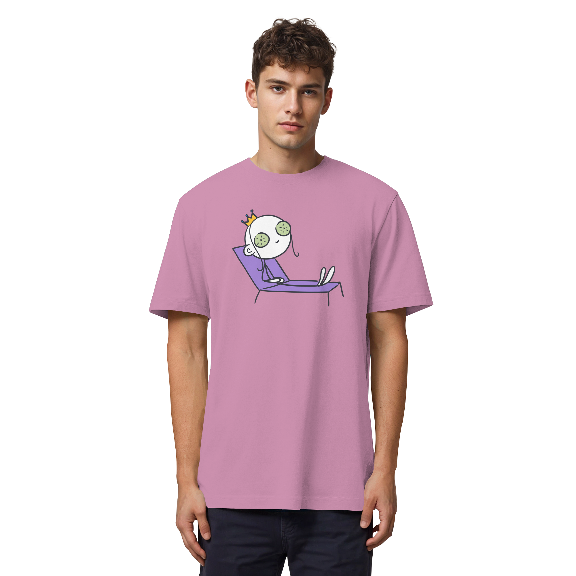 Seelenmännchen "Chill Out Edition" Frontprint - Organic Heavy T-Shirt