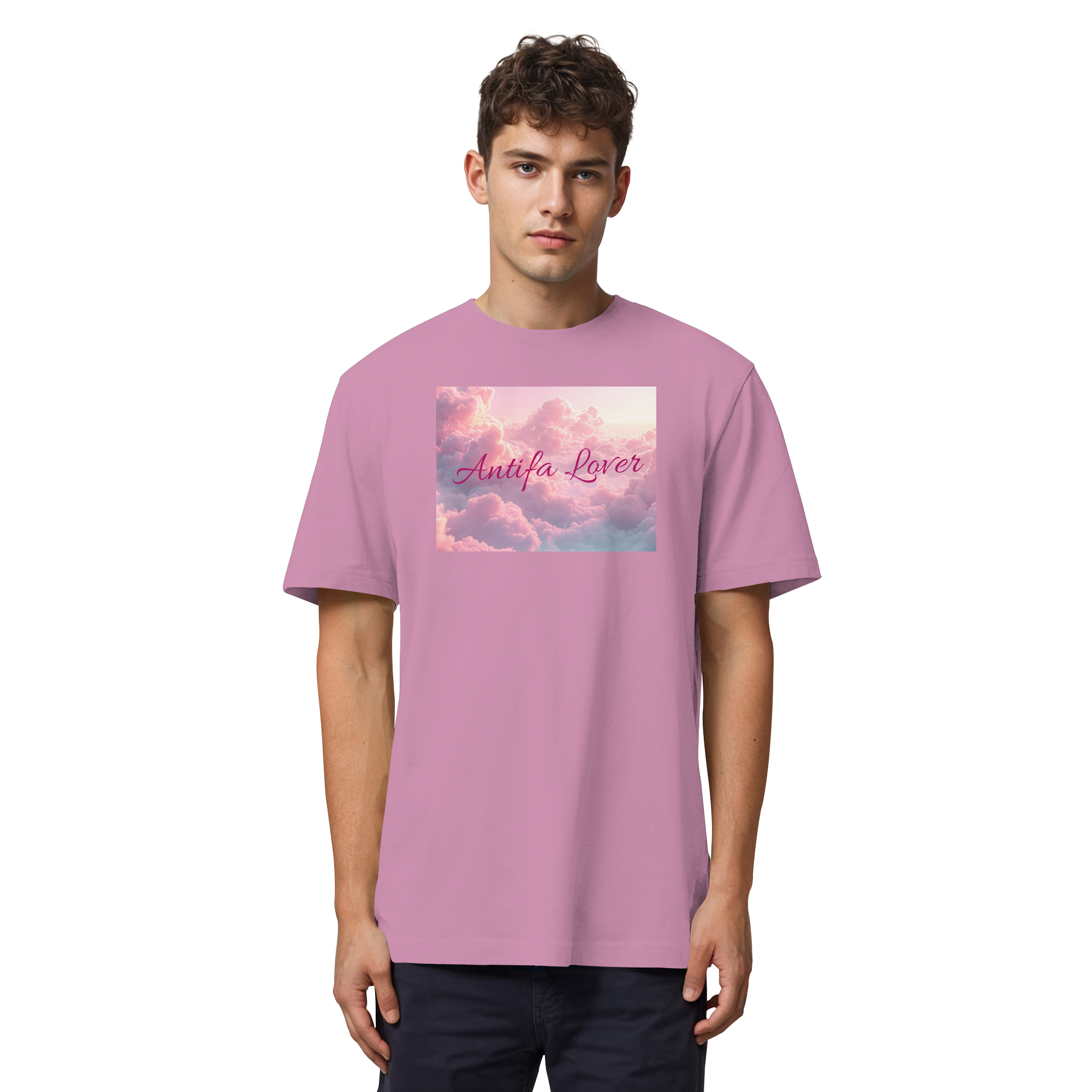 Antifa Lover Backprint - Organic Heavy T-Shirt