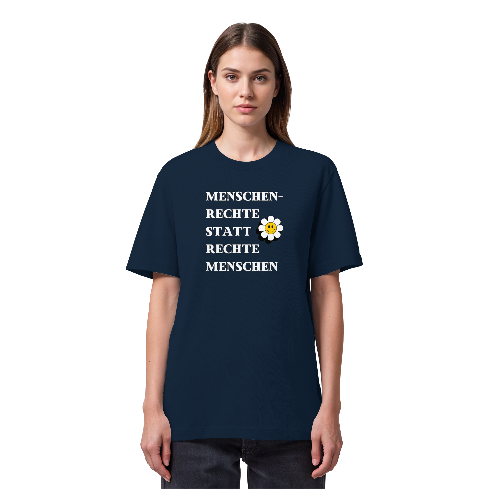 Menschenrechte statt rechte Menschen - Organic Heavy T-Shirt