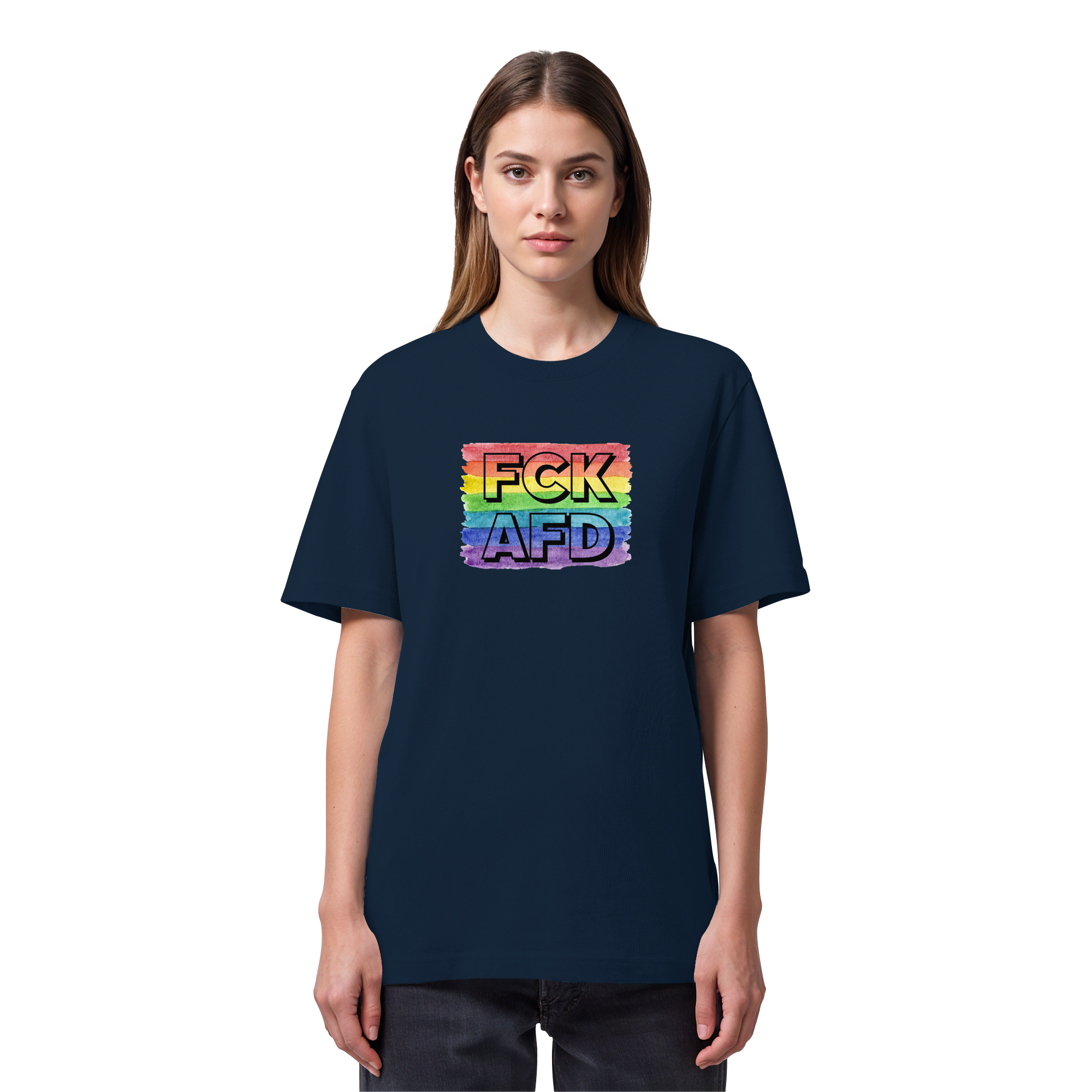 FCK AFD "Rainbow Resistance Edition" - Organic Heavy T-Shirt
