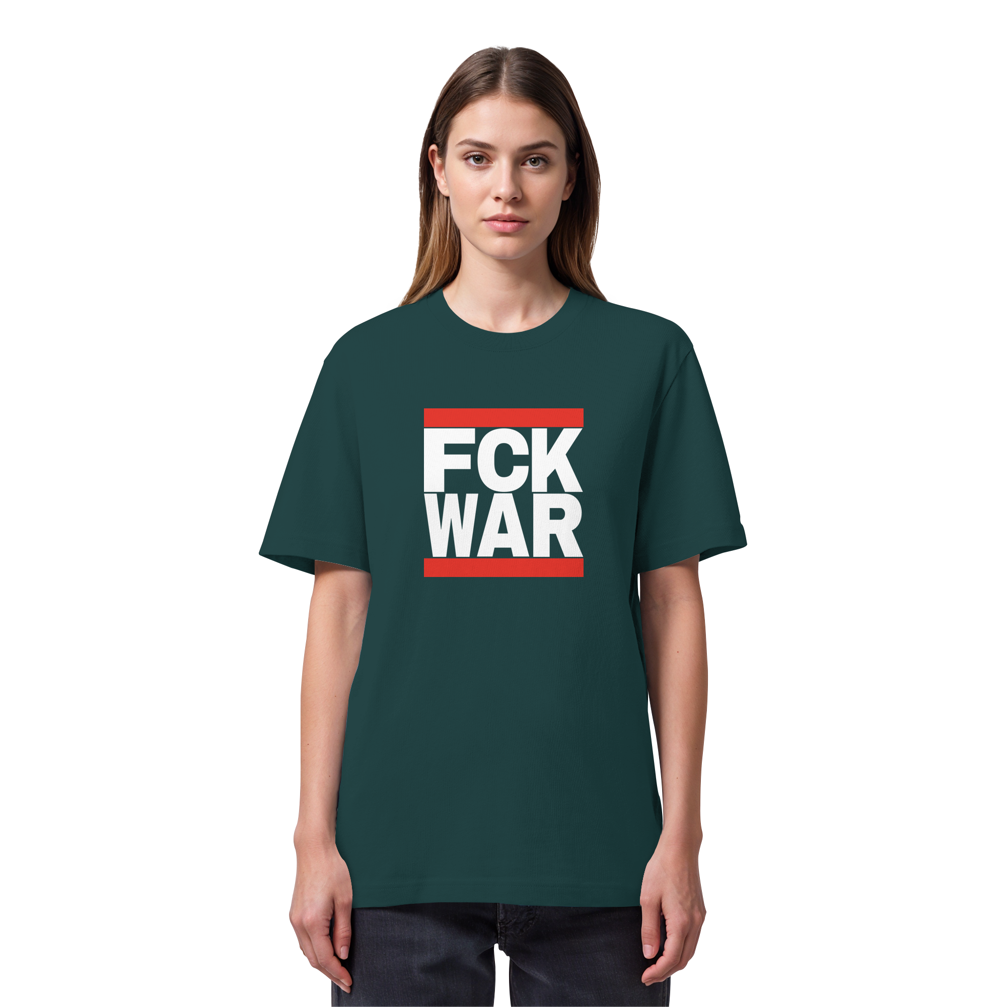 FCK WAR (weiße Schrift) - Organic Heavy T-Shirt