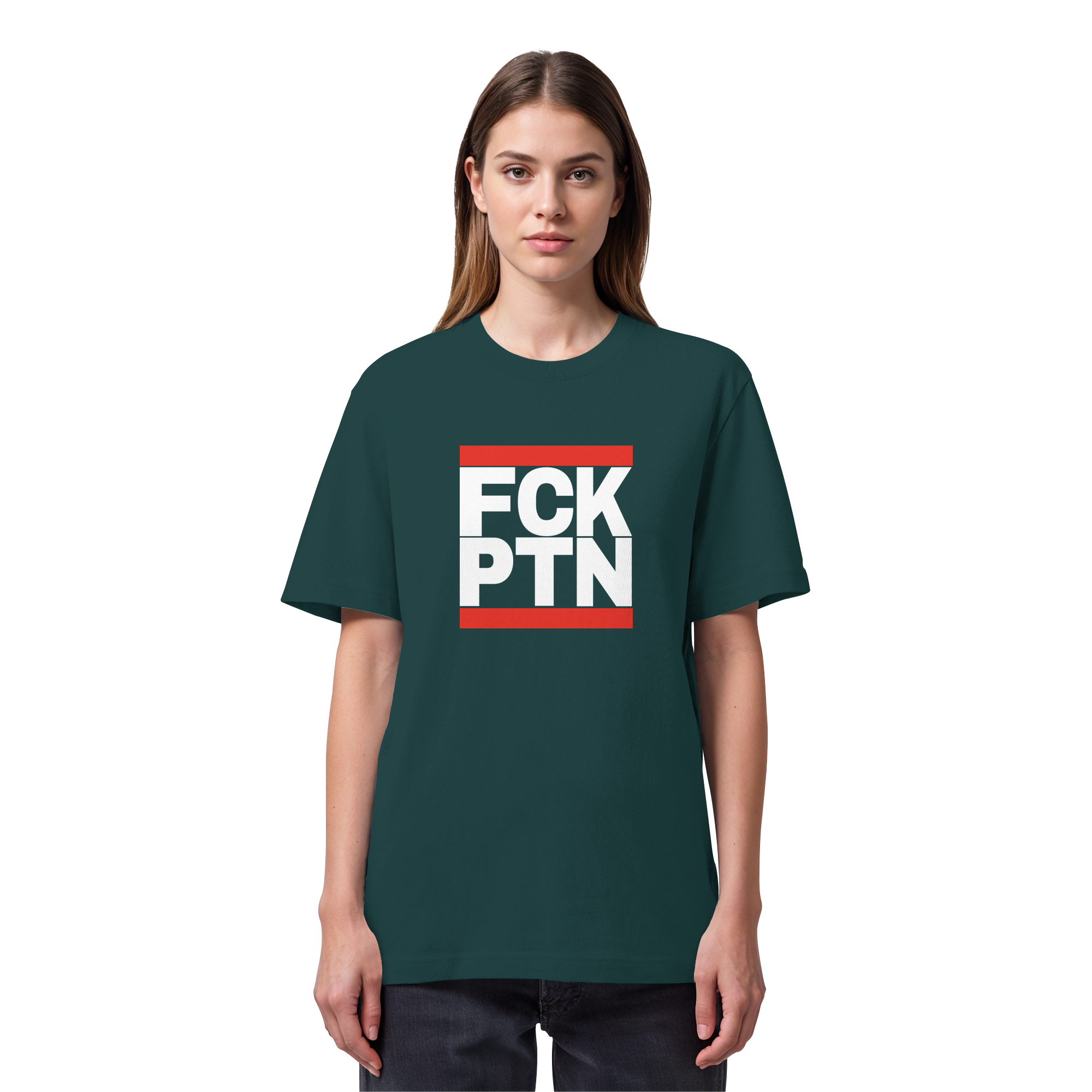 FCK PTN (weiße Schrift) - Organic Heavy T-Shirt