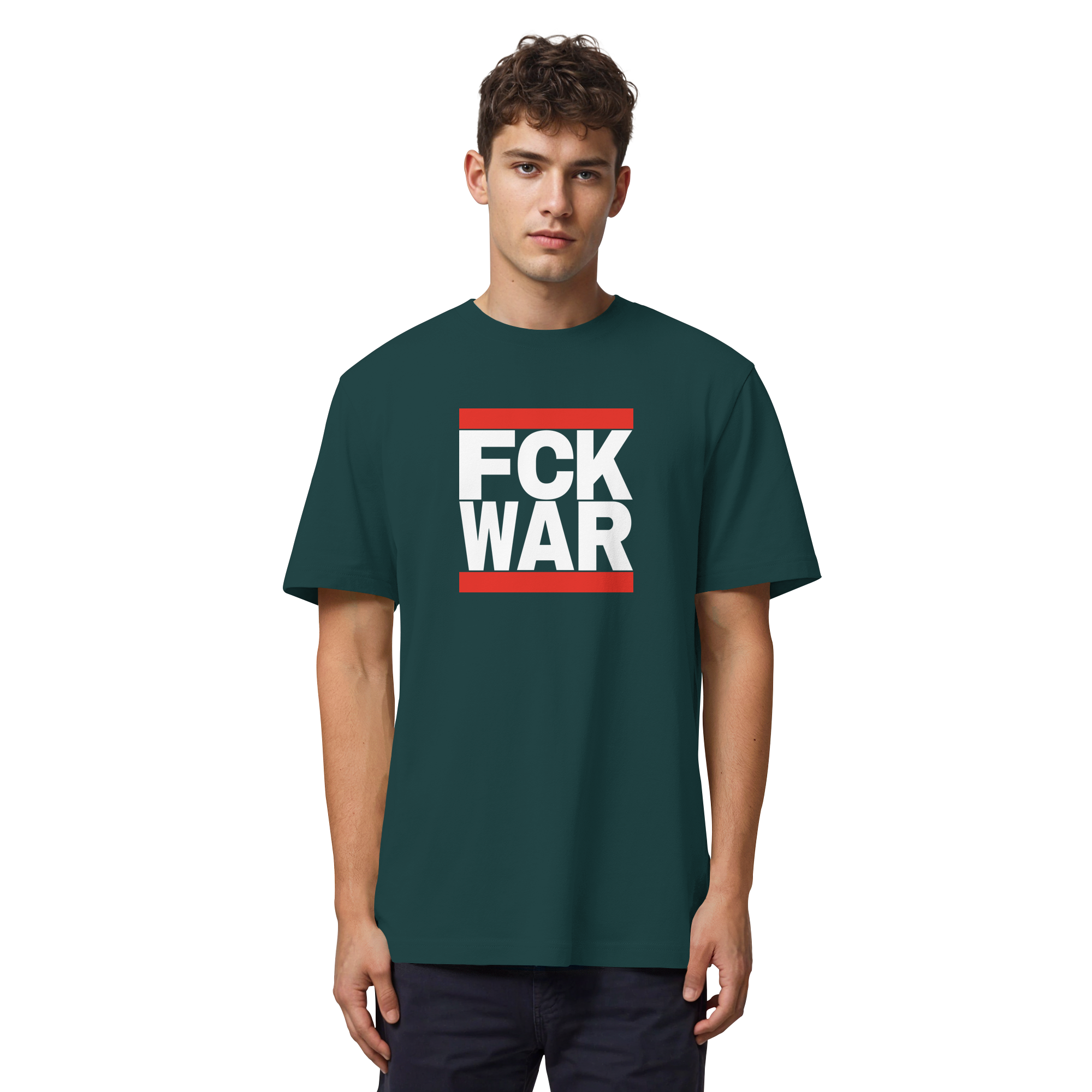 FCK WAR (weiße Schrift) - Organic Heavy T-Shirt