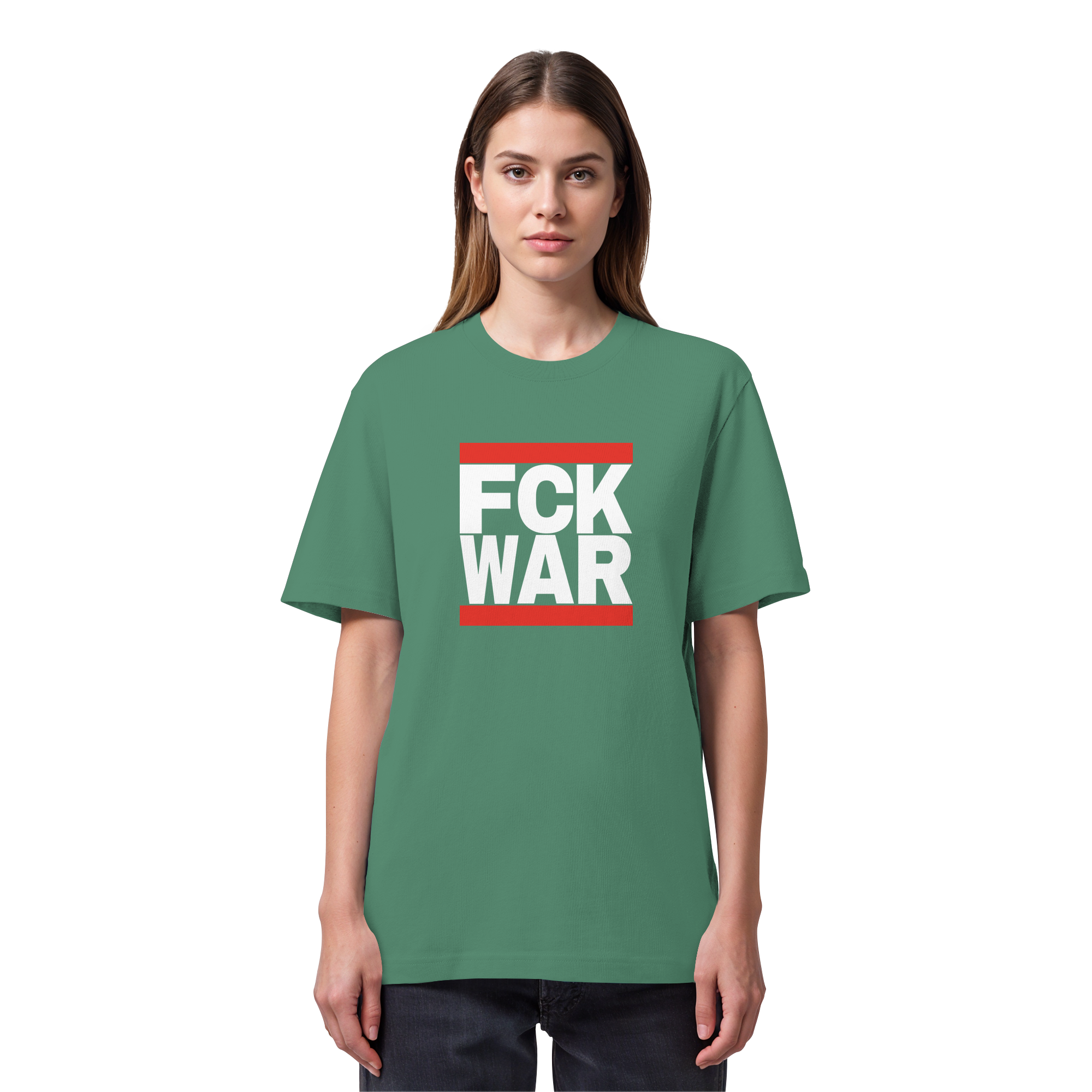 FCK WAR (weiße Schrift) - Organic Heavy T-Shirt