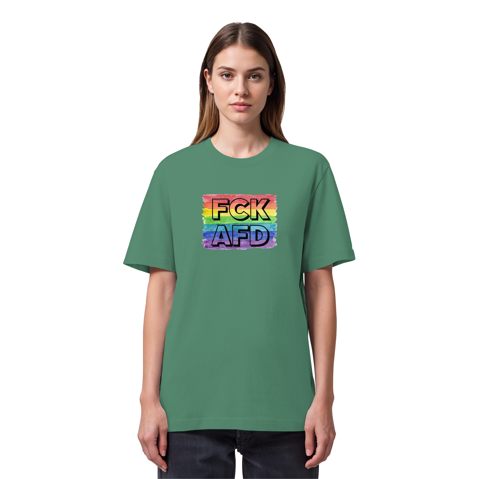 FCK AFD "Rainbow Resistance Edition" - Organic Heavy T-Shirt