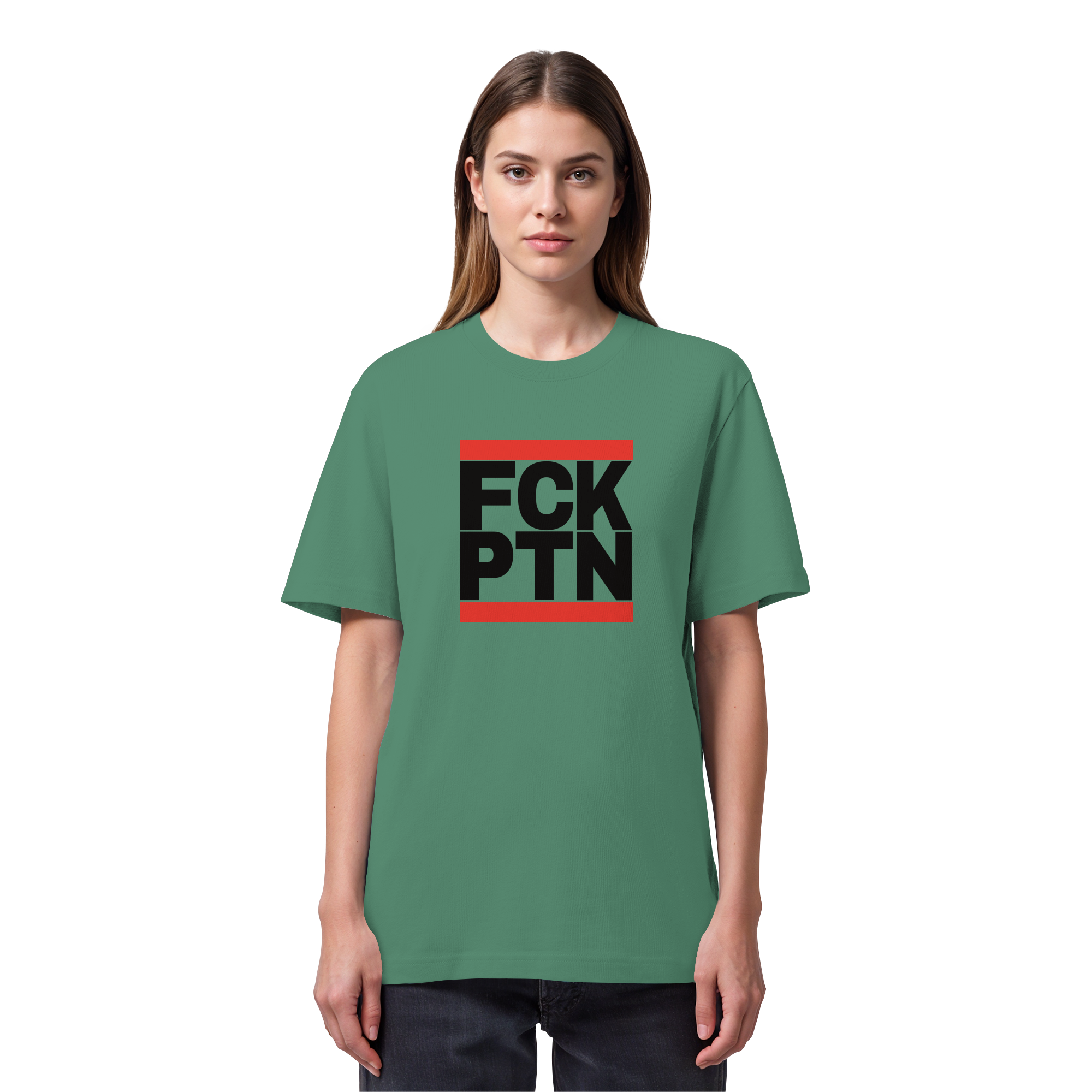 FCK PTN (schwarze Schrift) - Organic Heavy T-Shirt