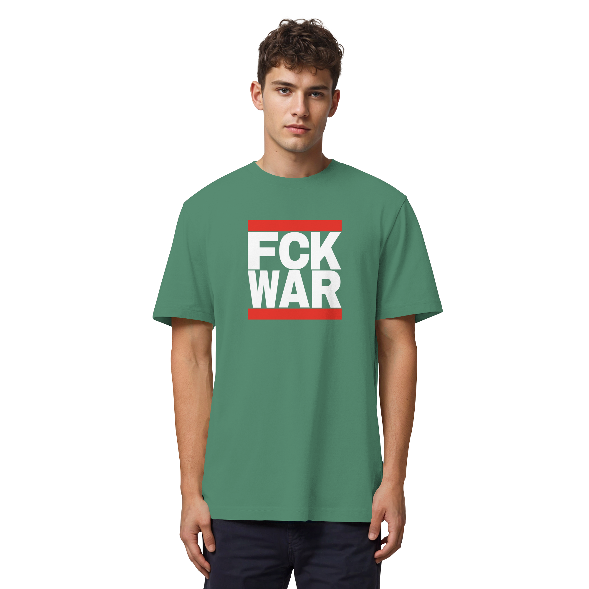 FCK WAR (weiße Schrift) - Organic Heavy T-Shirt