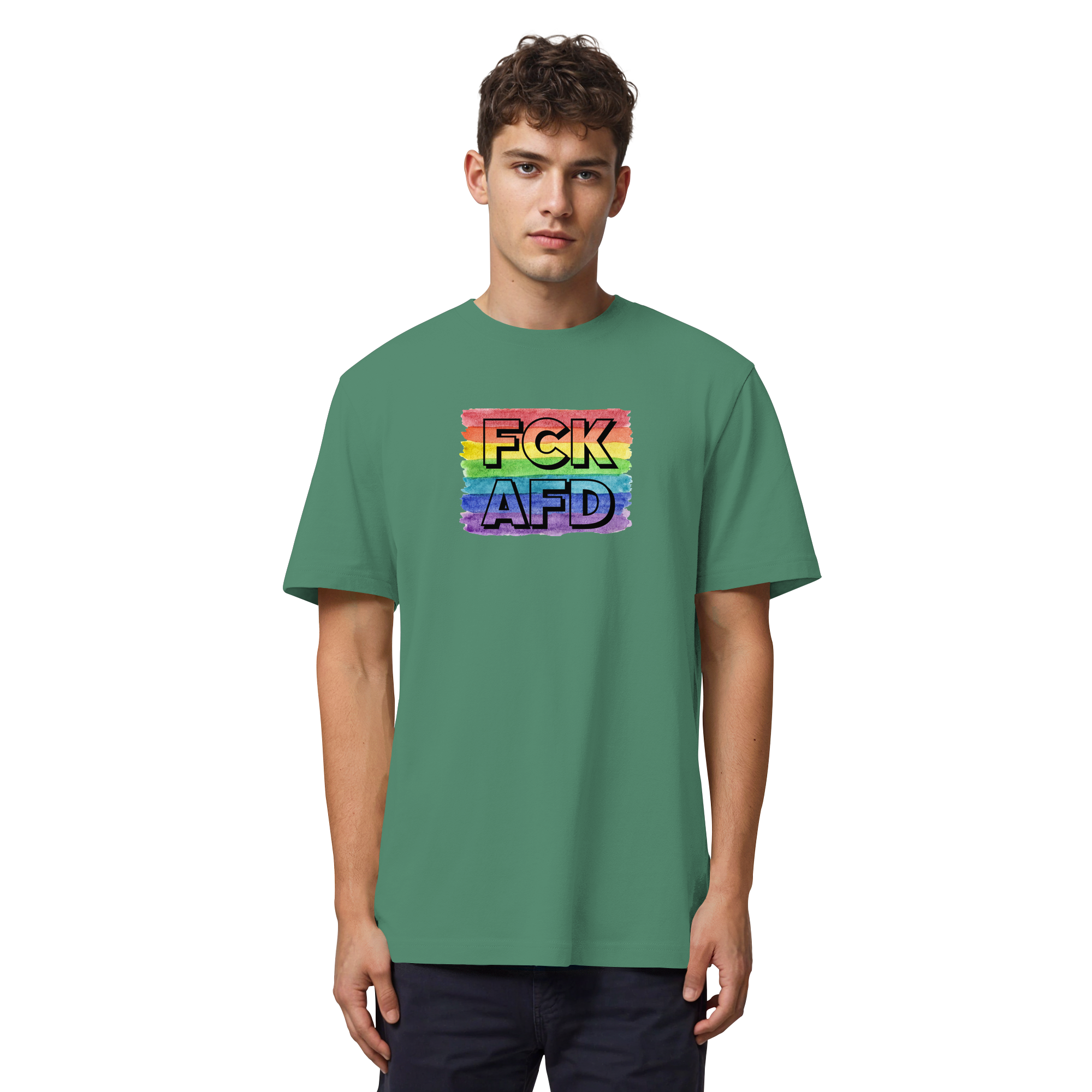 FCK AFD "Rainbow Resistance Edition" - Organic Heavy T-Shirt