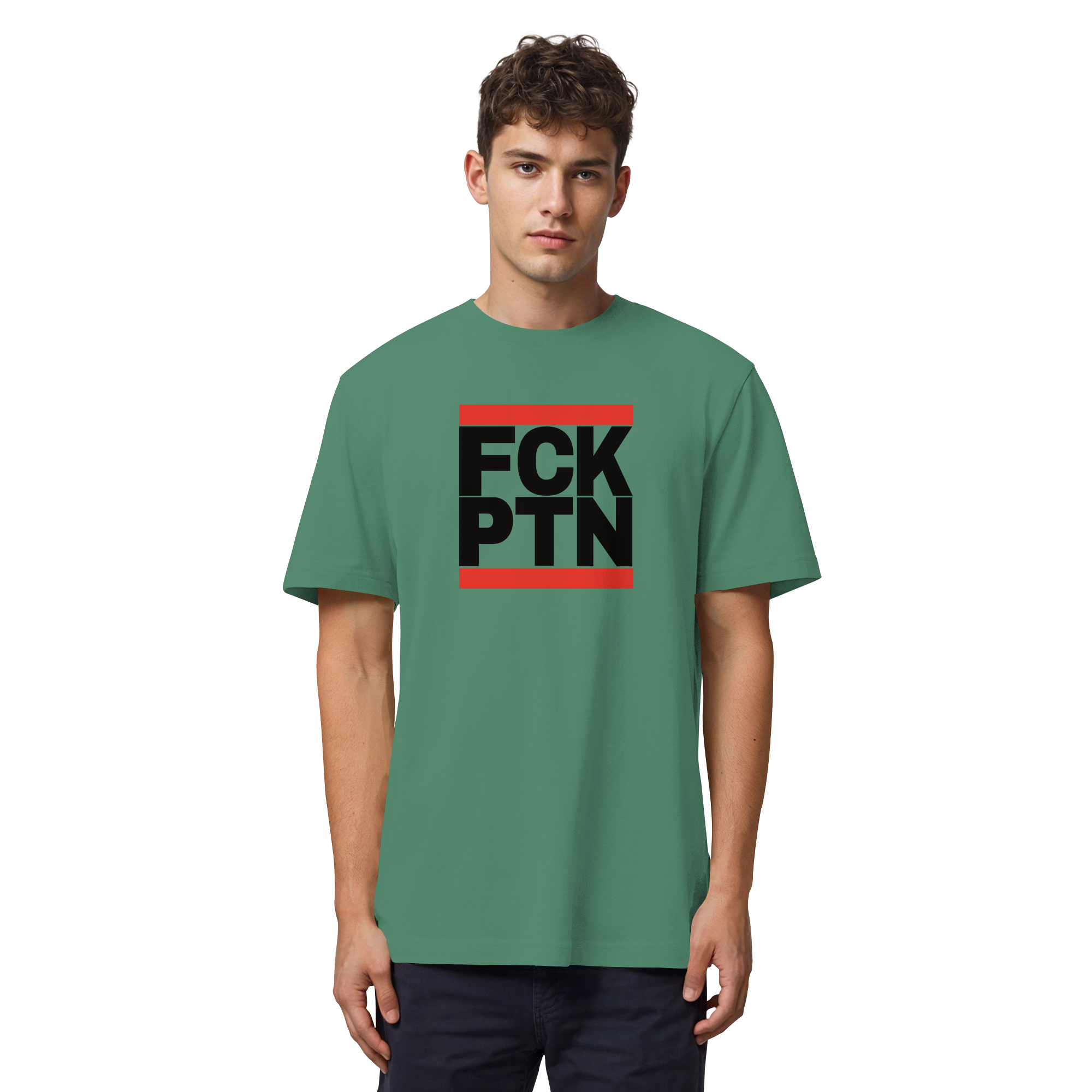 FCK PTN (schwarze Schrift) - Organic Heavy T-Shirt