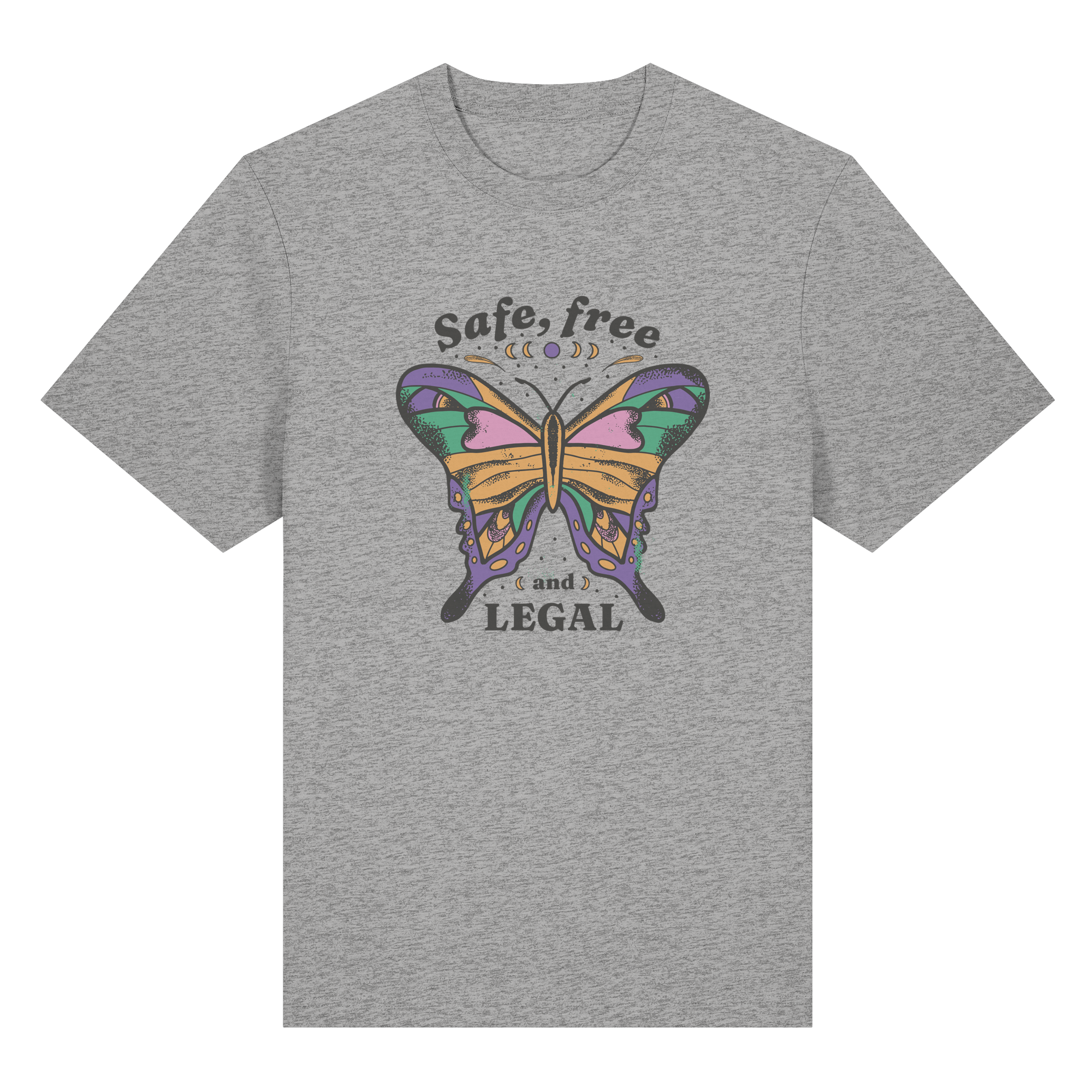 Safe Free Legal "Schmetterling Edition" - Organic Heavy T-Shirt