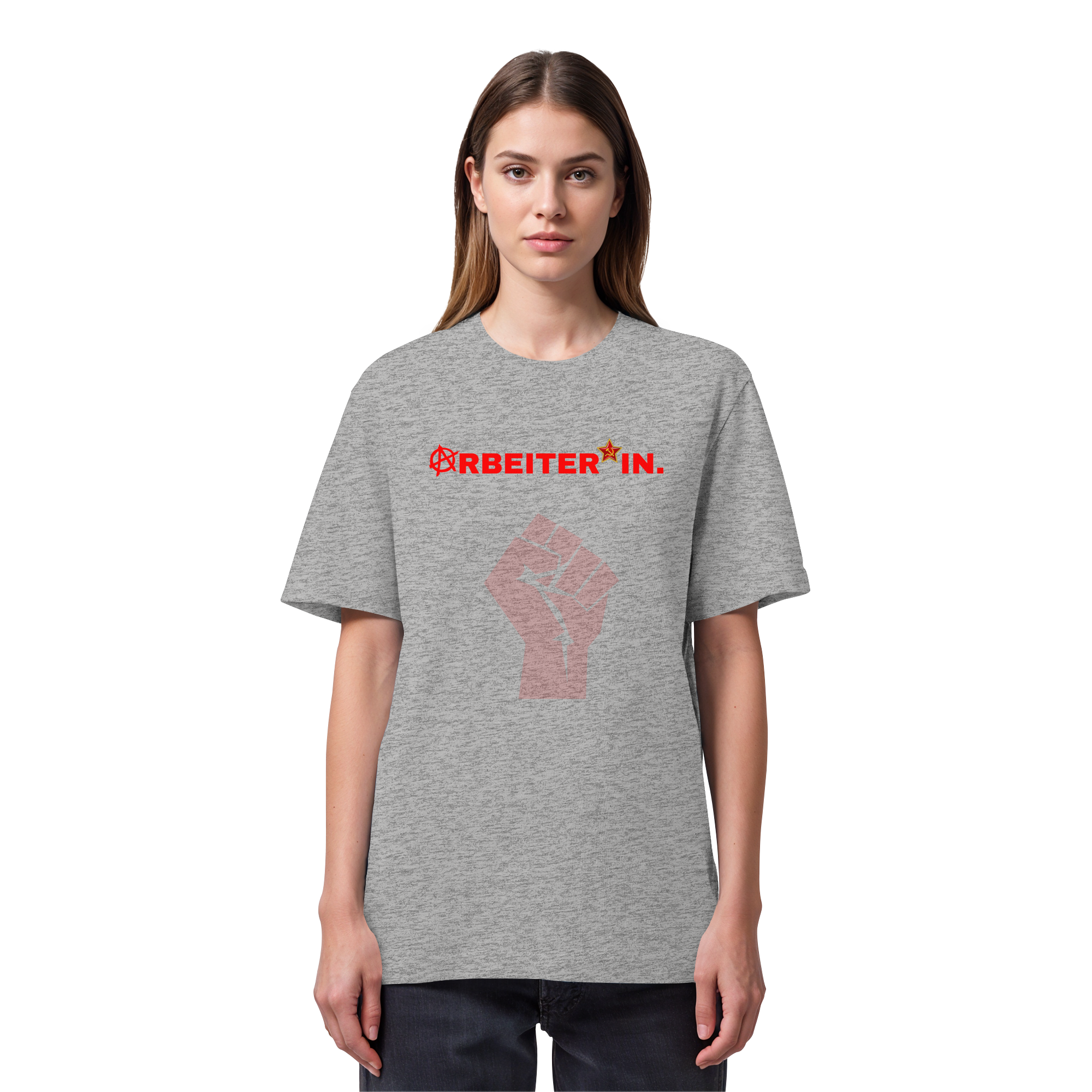 ARBEITER*IN. "Solidarisch und Frei Edition" - Organic Heavy T-Shirt