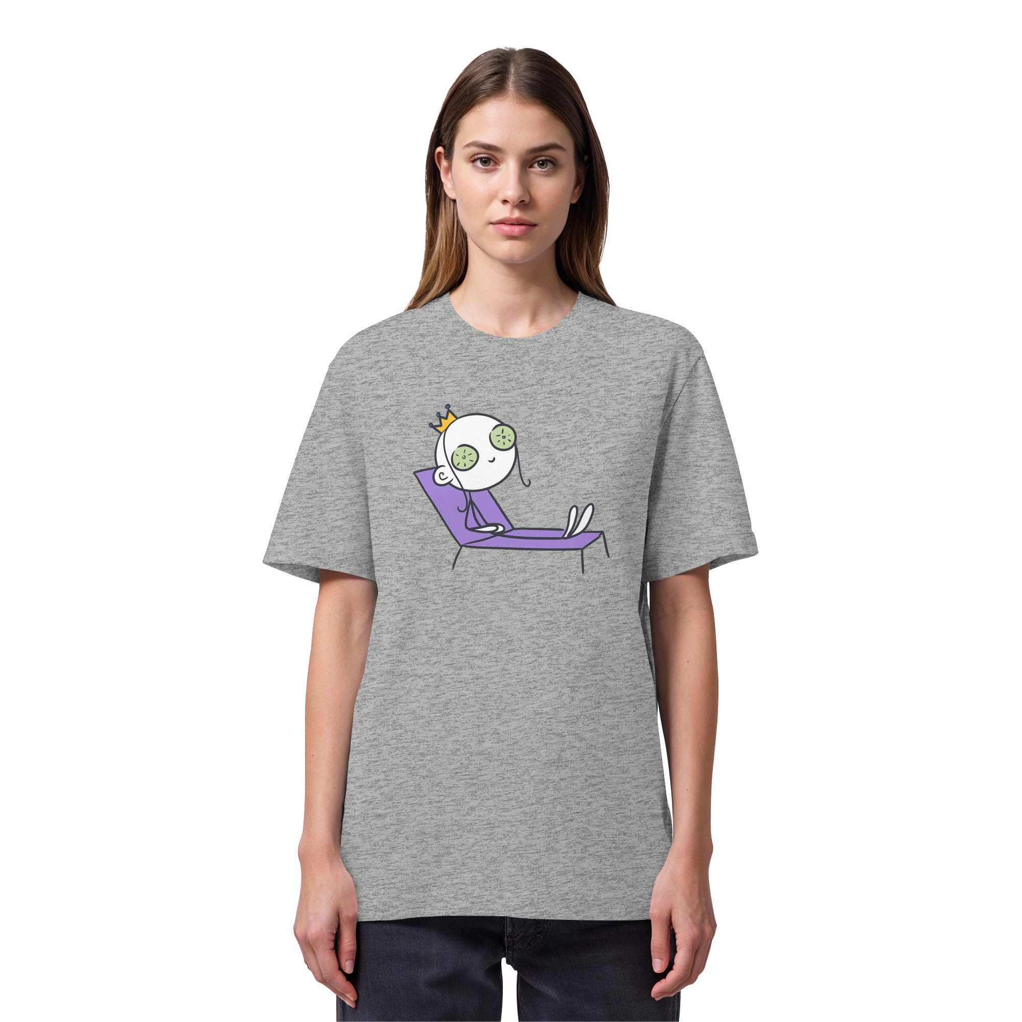 Seelenmännchen "Chill Out Edition" Frontprint - Organic Heavy T-Shirt