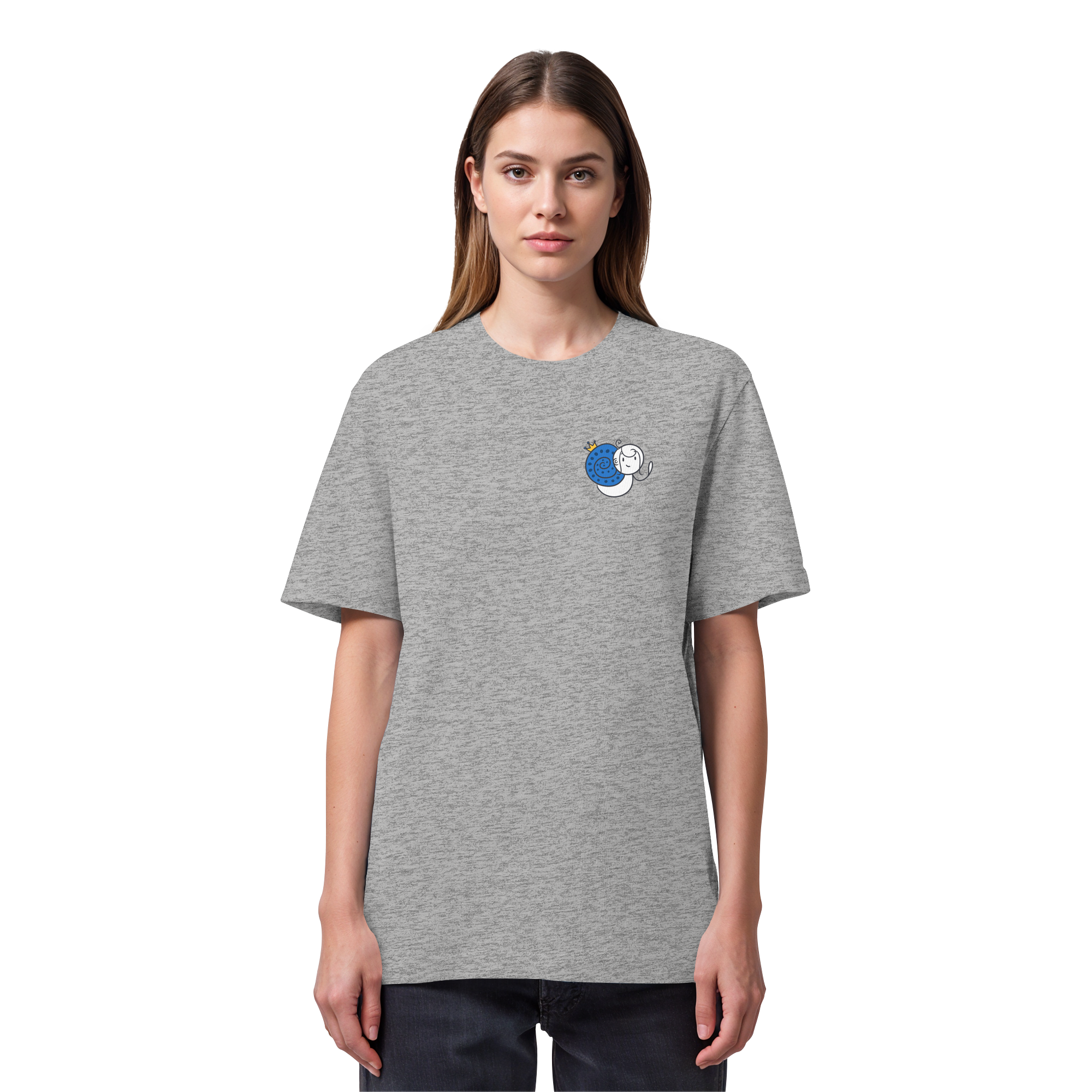 Meine Heilung braucht Zeit "Schwarze Edition" Backprint - Organic Heavy T-Shirt