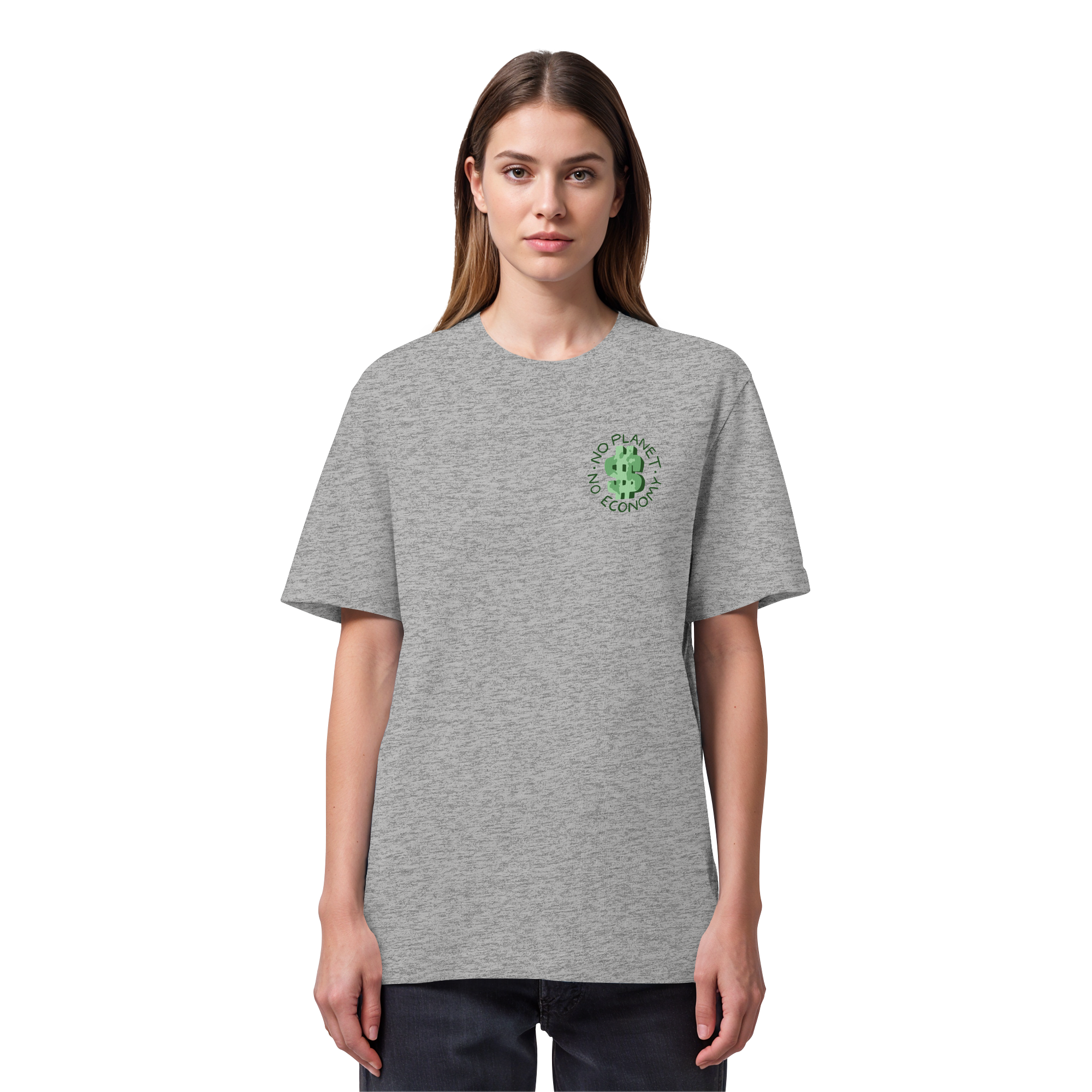 No Planet No Economy - Organic Heavy T-Shirt