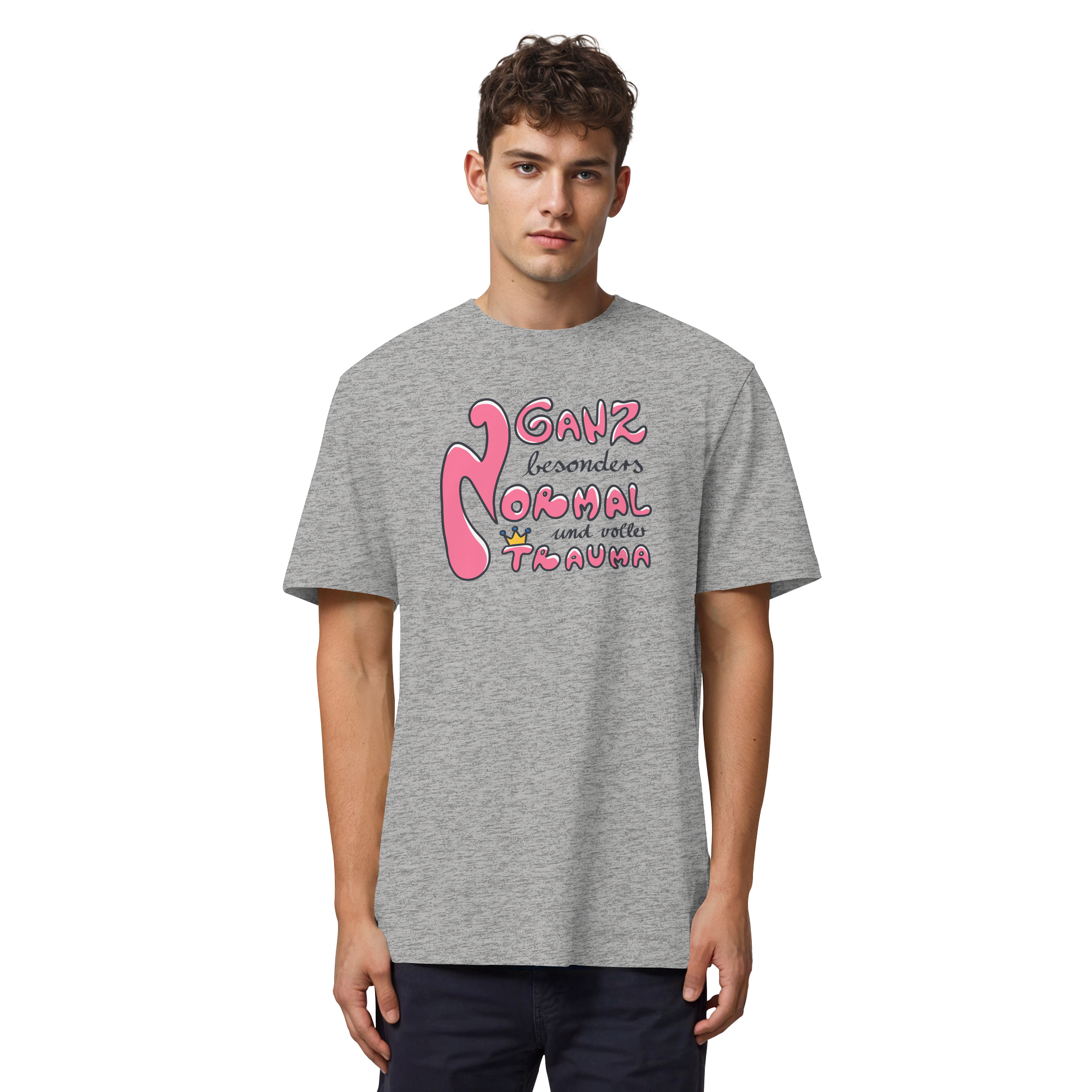 Ganz besonders Normal und voller Trauma "Pinke Edition" - Organic Heavy T-Shirt