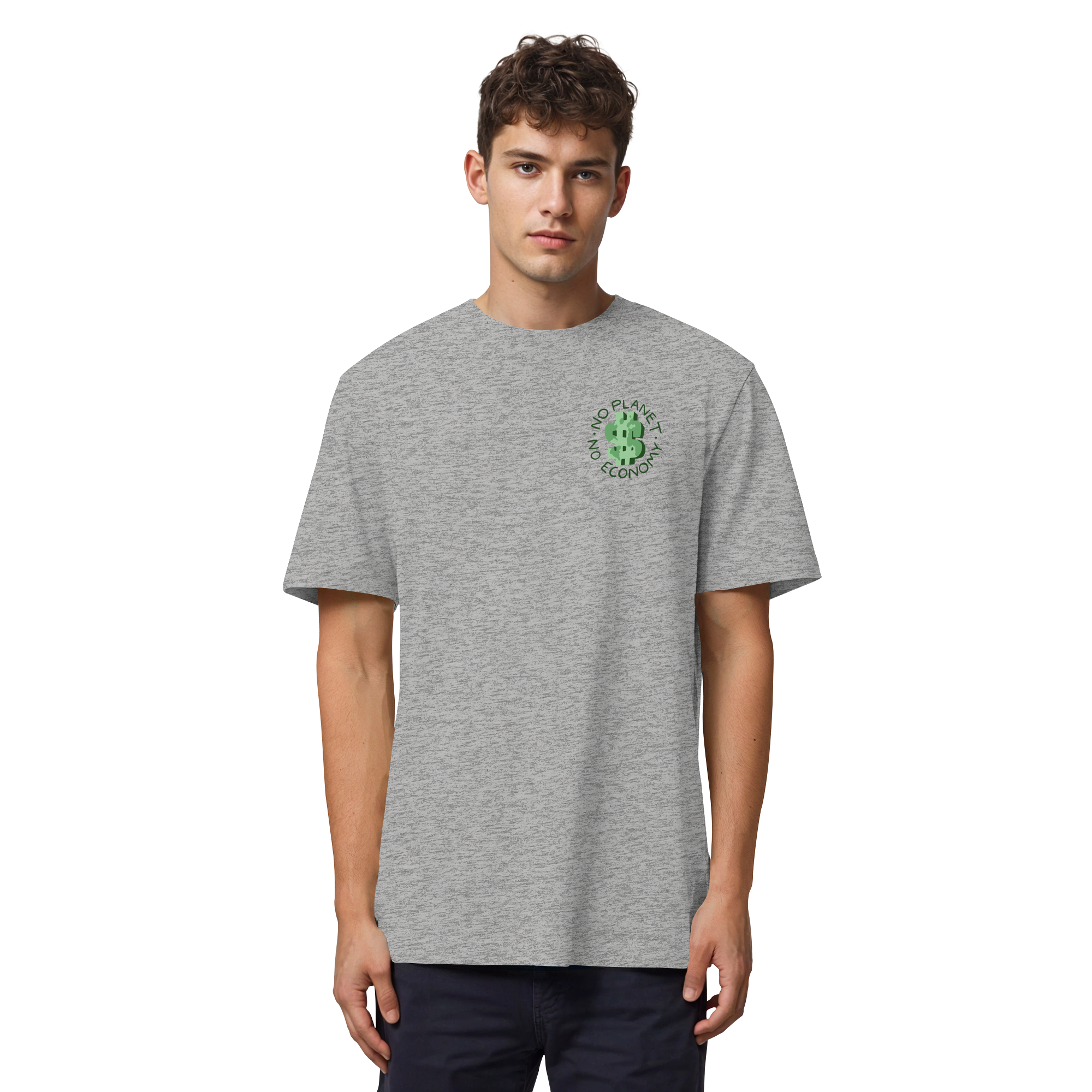 No Planet No Economy - Organic Heavy T-Shirt