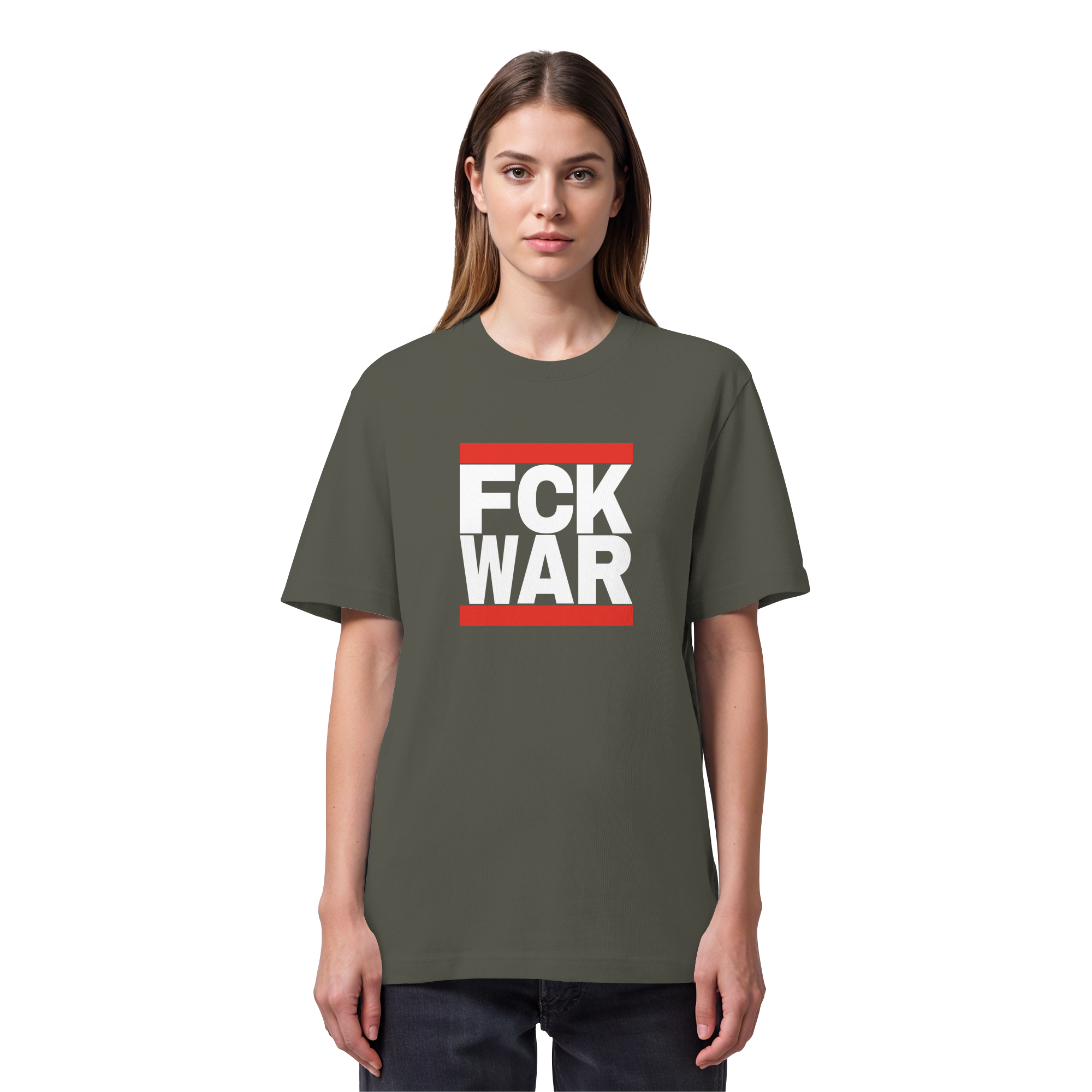 FCK WAR (weiße Schrift) - Organic Heavy T-Shirt
