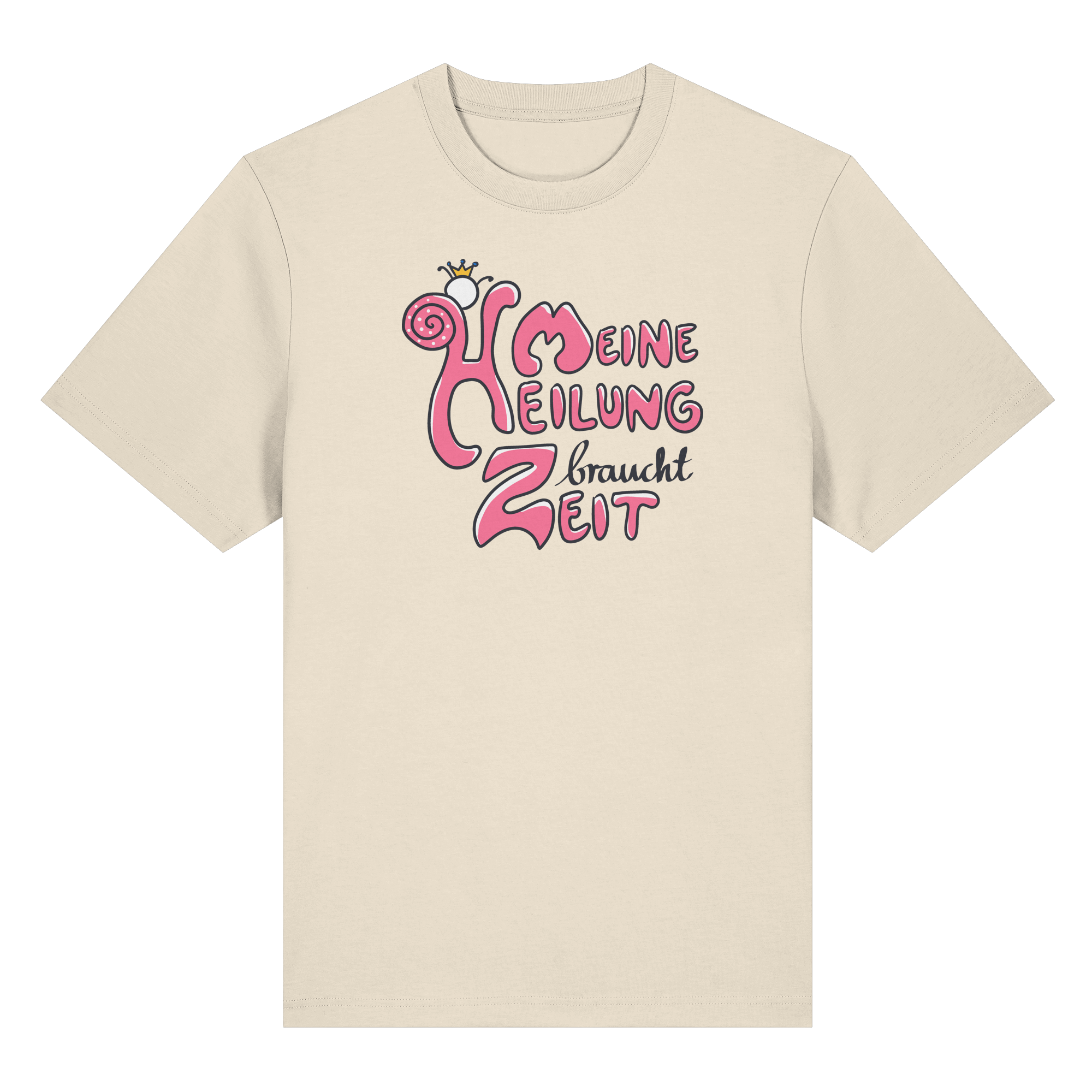 Meine Heilung braucht Zeit "Pinke Edition" - Organic Heavy T-Shirt