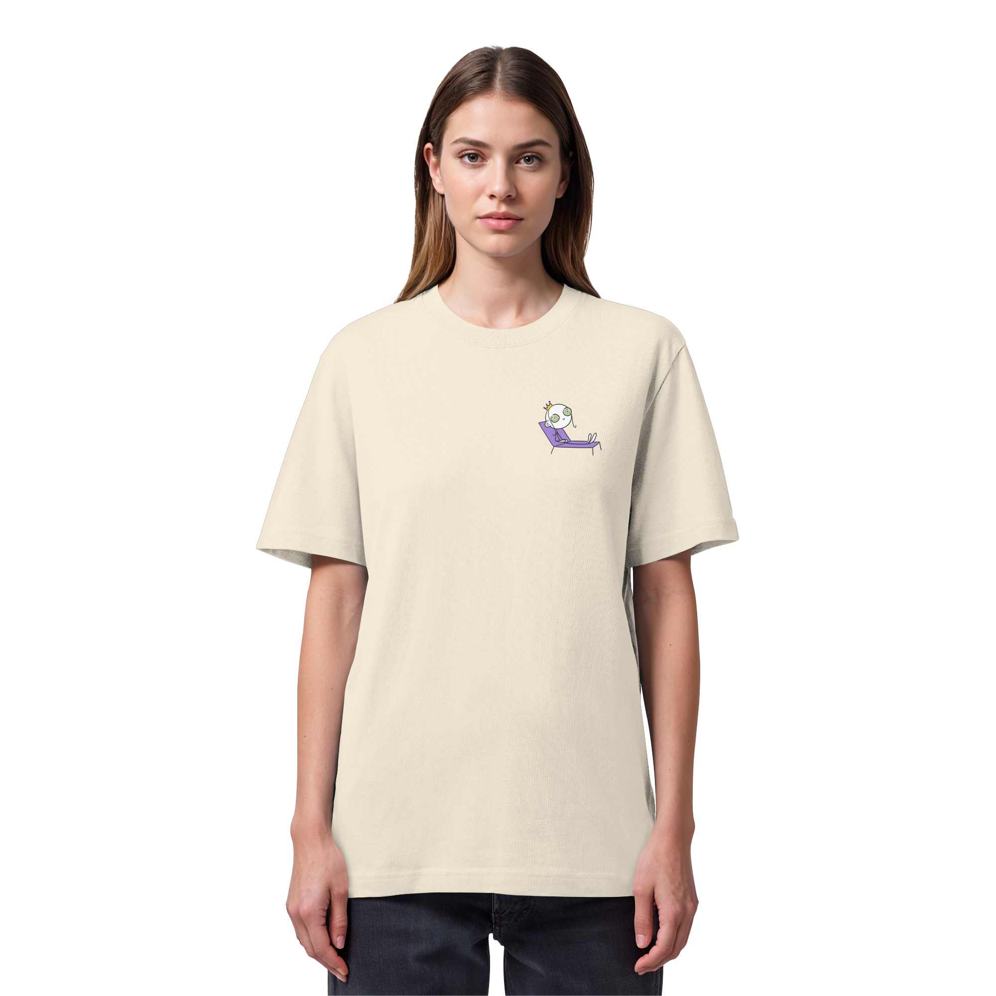 Seelenmännchen "Chill Out Edition" Brustprint - Organic Heavy T-Shirt