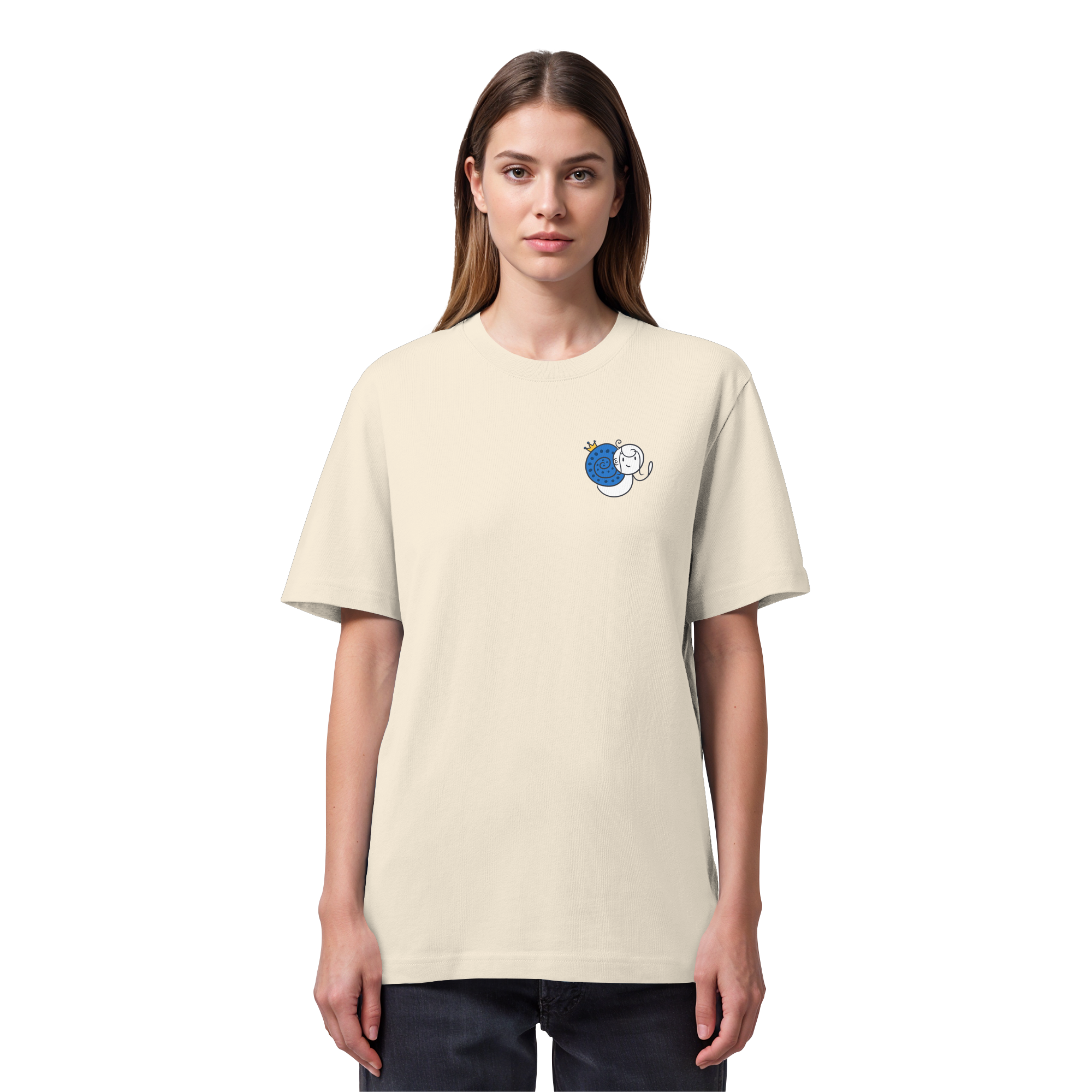 Meine Heilung braucht Zeit "Schwarze Edition" Backprint - Organic Heavy T-Shirt