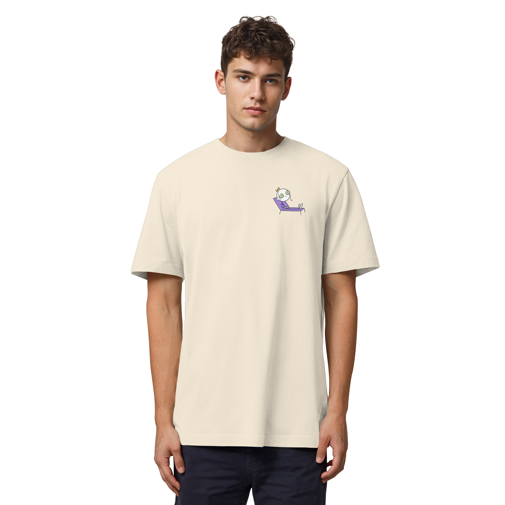 Seelenmännchen "Chill Out Edition" Brustprint - Organic Heavy T-Shirt