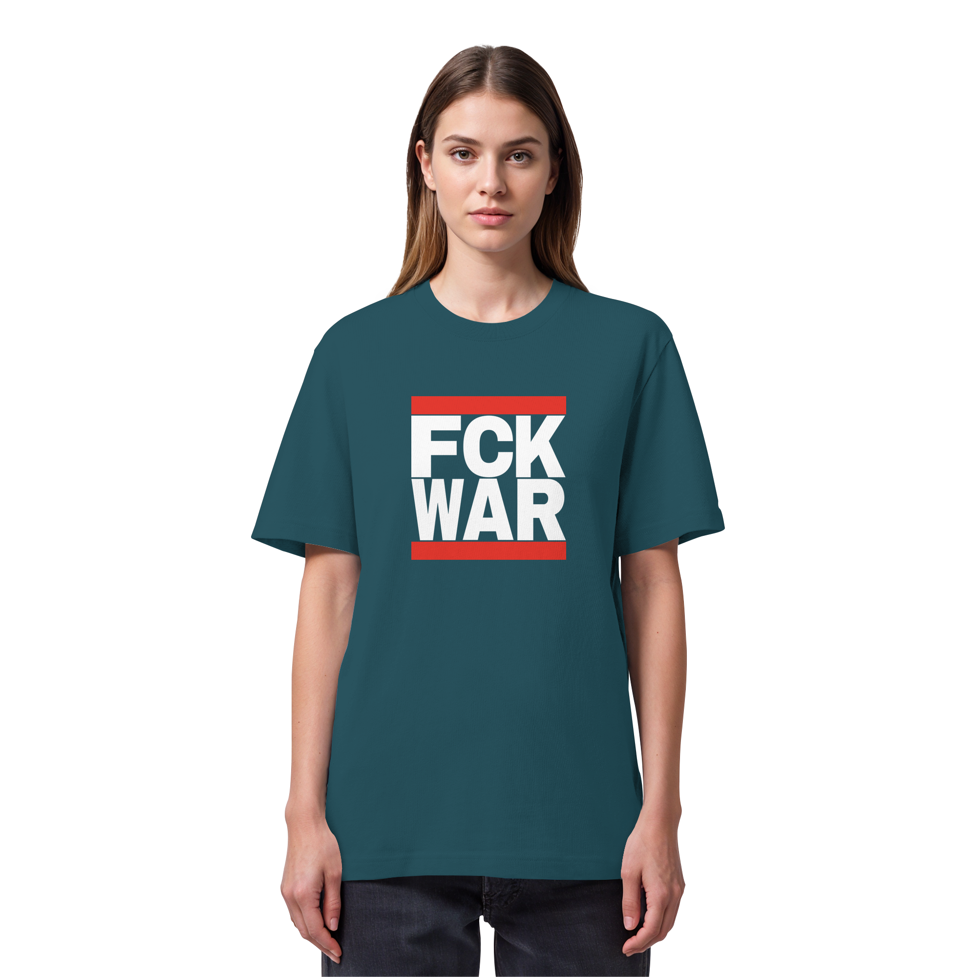 FCK WAR (weiße Schrift) - Organic Heavy T-Shirt