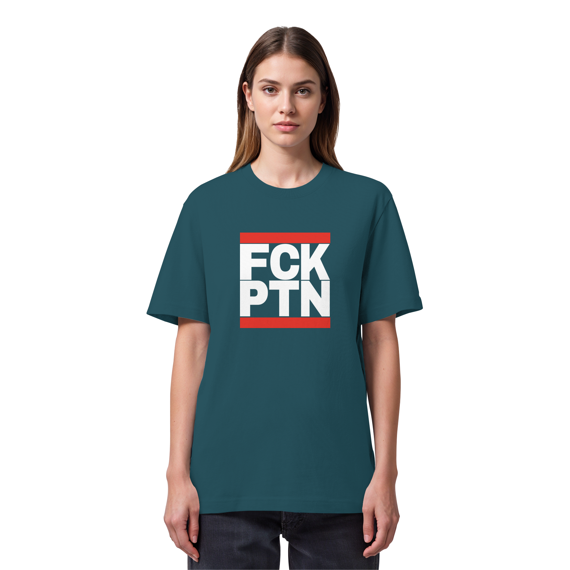 FCK PTN (weiße Schrift) - Organic Heavy T-Shirt