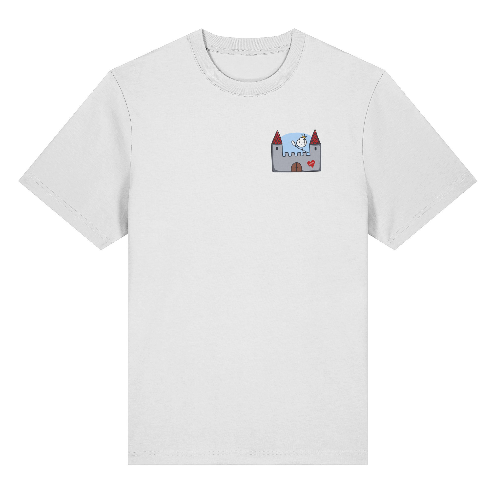 Hier und jetzt bin ich in Sicherheit "Schwarze Edition" Backprint - Organic Heavy T-Shirt