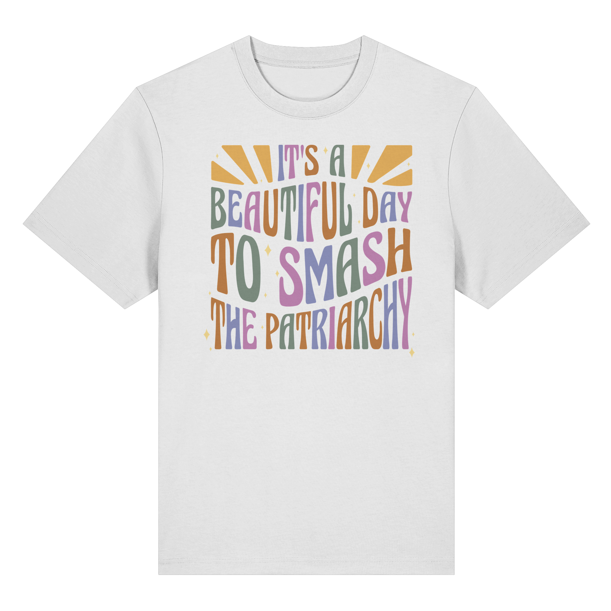 It's a Beautiful Day to Smash the Patriarchy - Organic Heavy T-Shirt