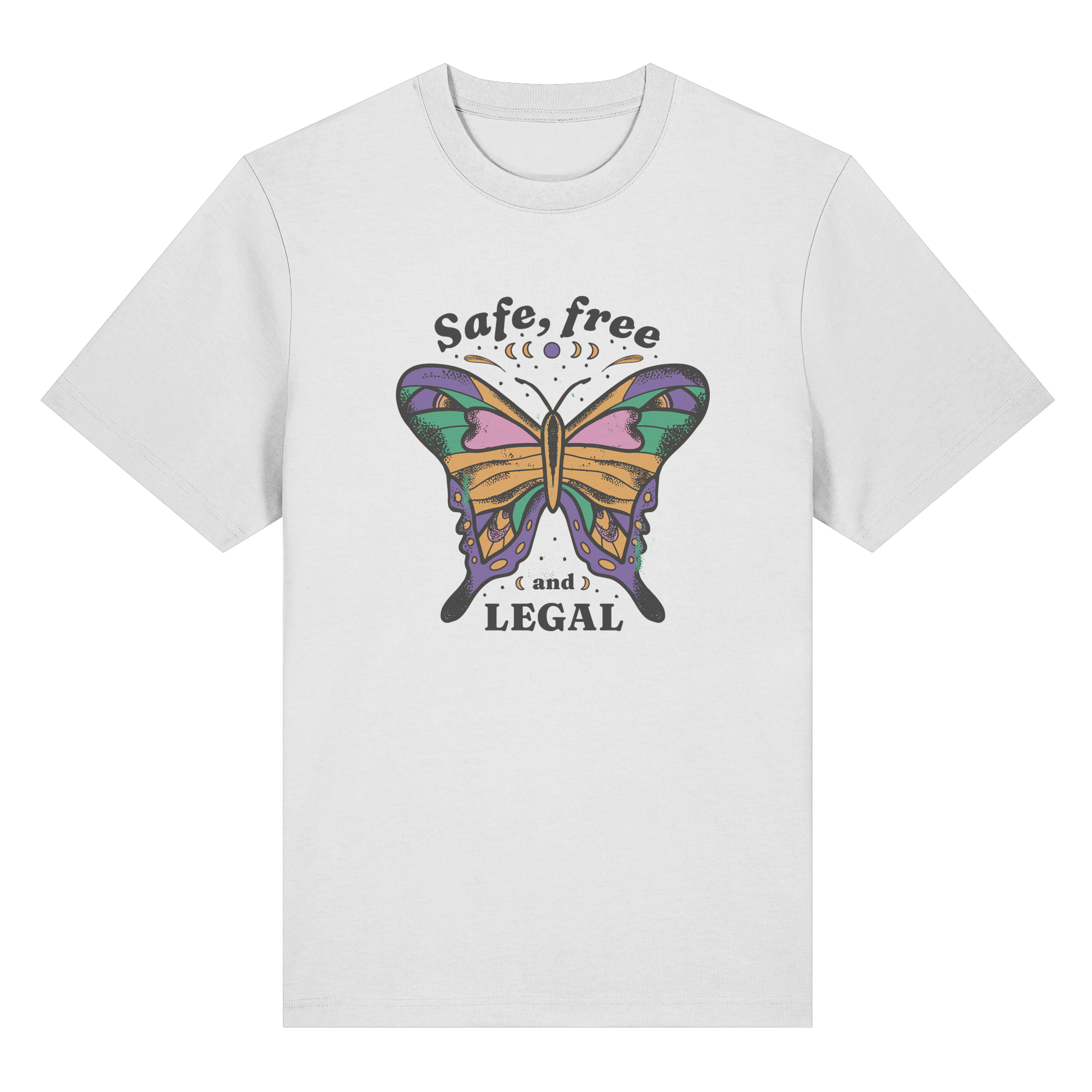 Safe Free Legal "Schmetterling Edition" - Organic Heavy T-Shirt